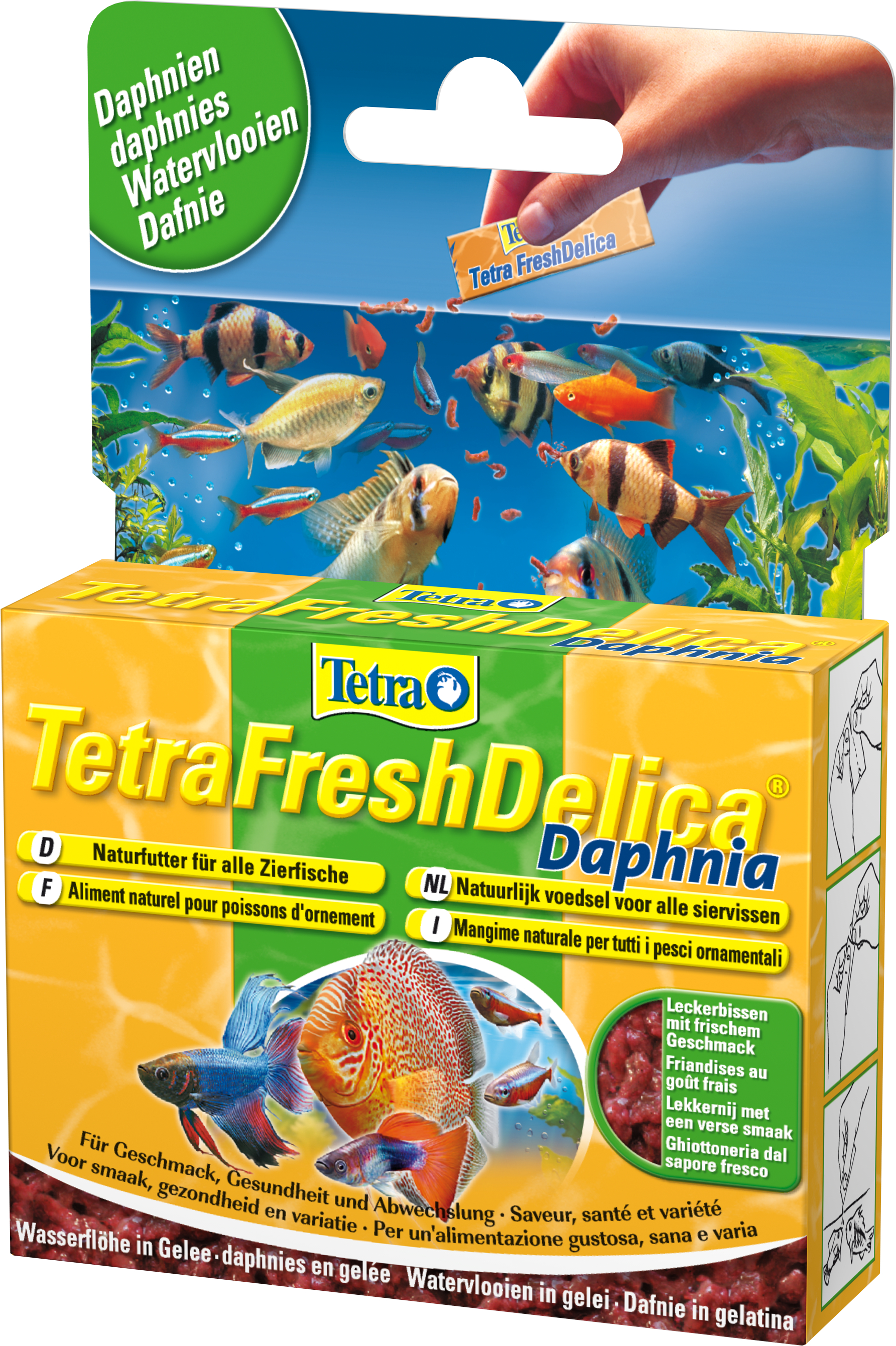 Tetra TetraFreshDelica Daphnia, Ergänzungsfutter-Gelee, 48 g