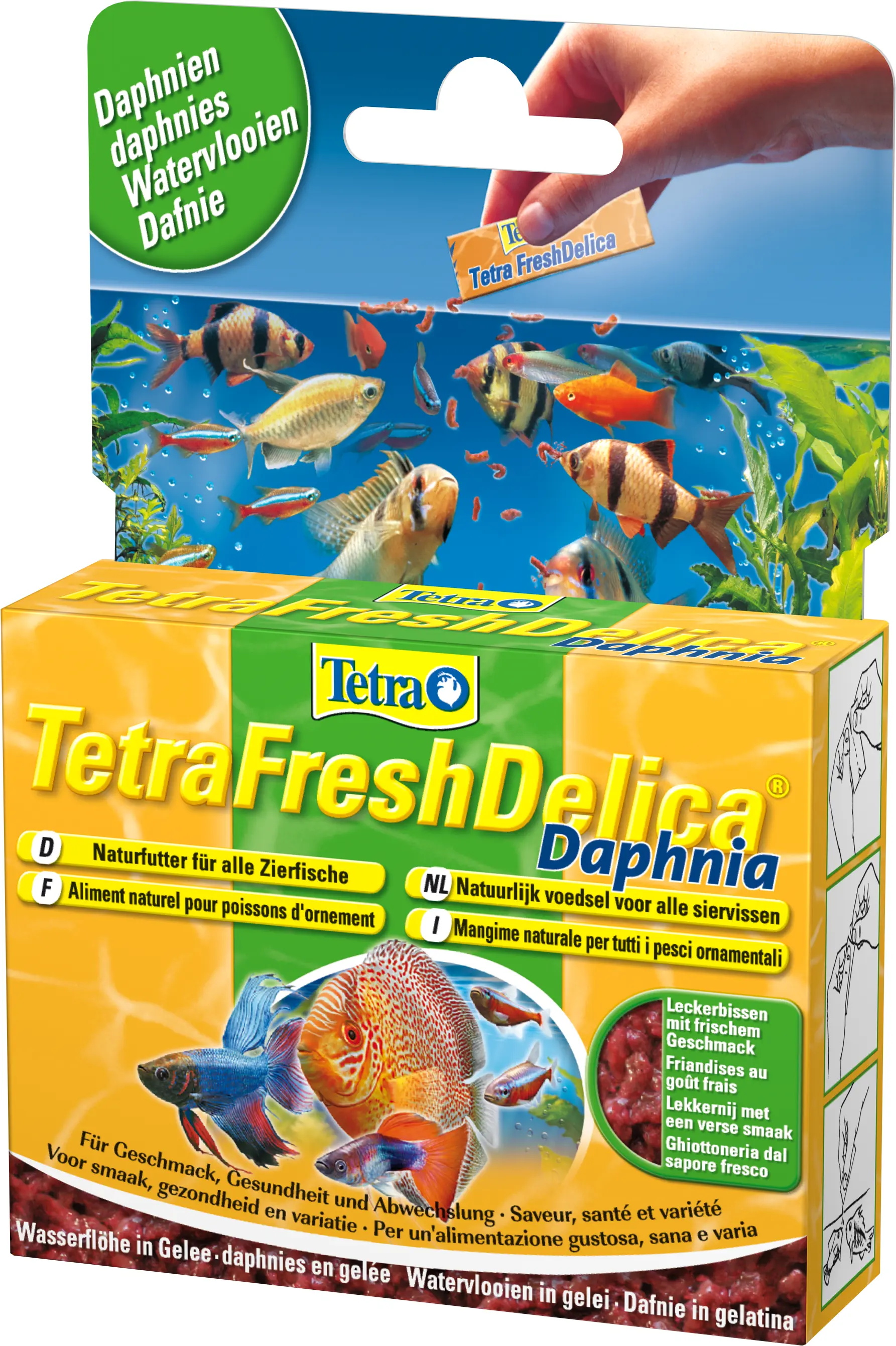 Tetra TetraFreshDelica Daphnia, Ergänzungsfutter-Gelee, 48 g