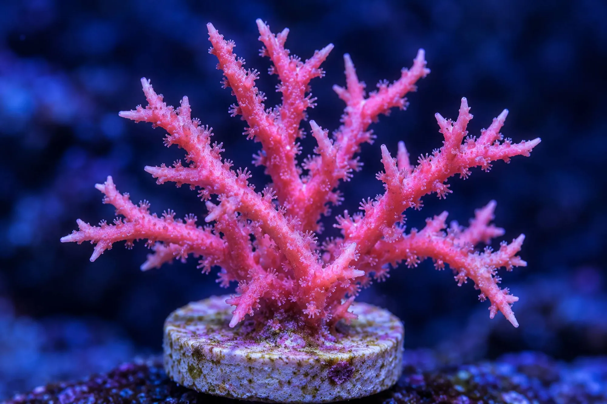Dornenkronenkoralle „Pink“ (Nachzucht), Seriatopora hystrix, Größe S–M