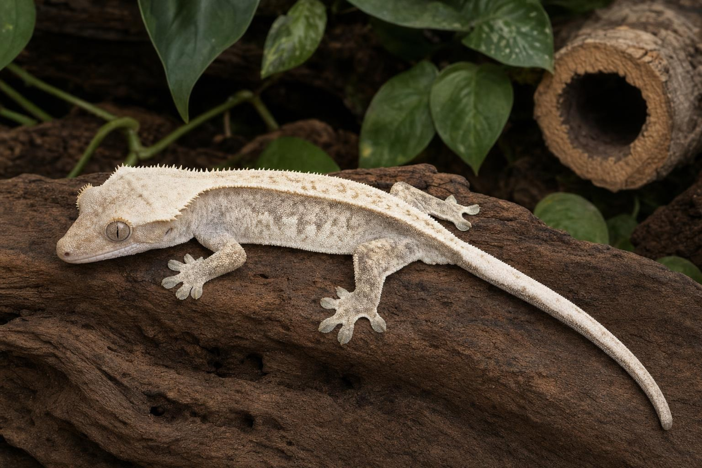 Lilly-White-Kronengecko, Correlophus ciliatus
