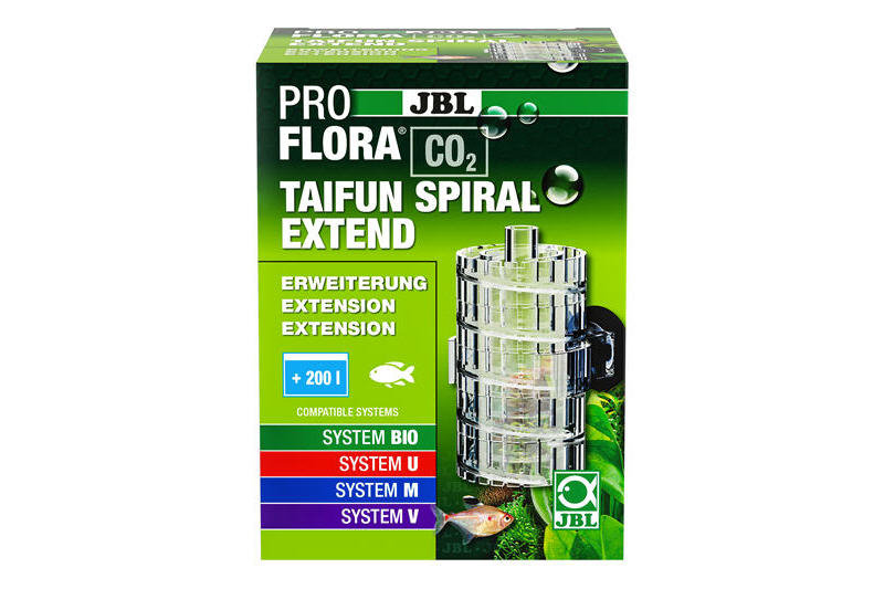 JBL PROFLORA CO2 TAIFUN SPIRAL 10 – CO2-reactor Voor Zoetwateraquaria Tot 400L – Incl. Slang – Uitbreidbaar