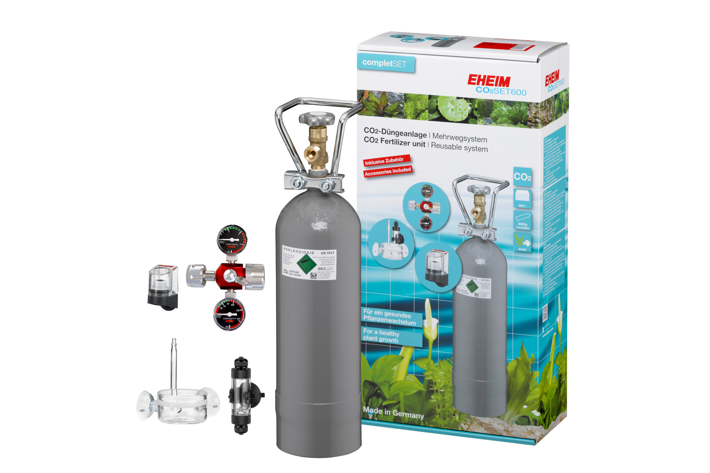 Eheim CO₂SET600 Mehrweg 2000 g, CO2-Anlage