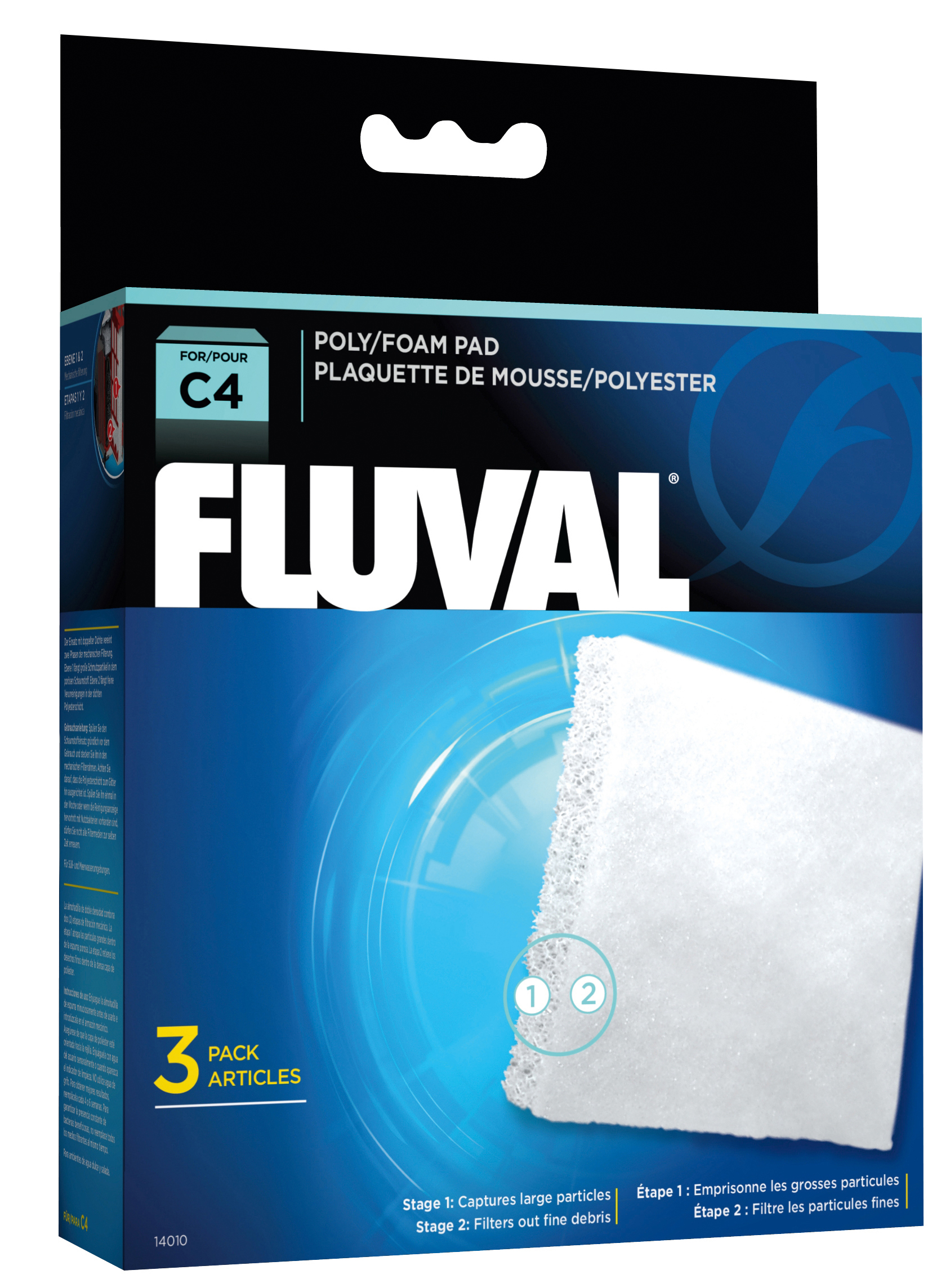 Fluval C4 Schaumstoff/Polypatrone 3er-Pack Fluval C4 Schaumstoff/Polypatrone 3er-Pack