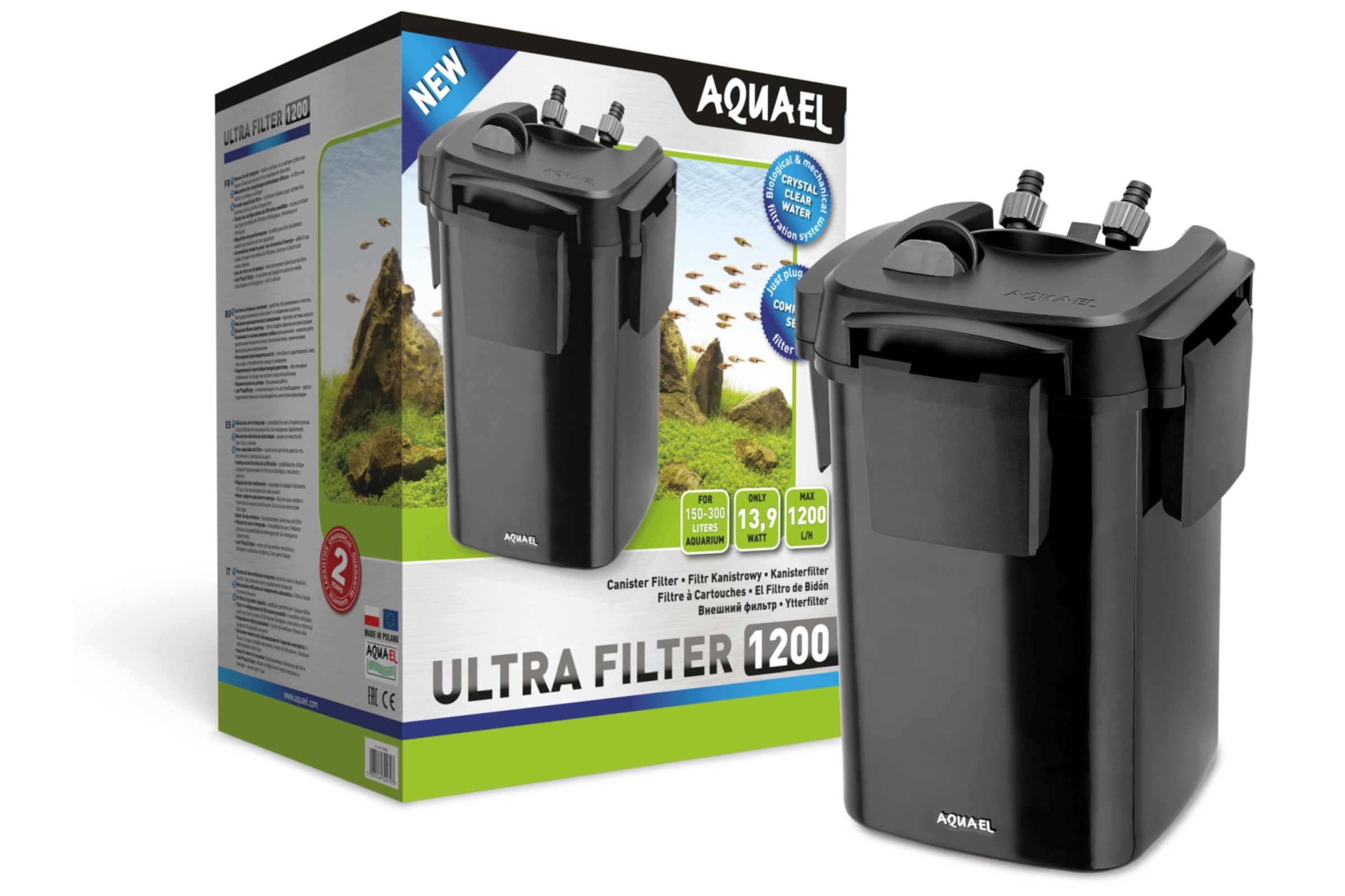 Aquael Ultra Filter 1200, Kanister-Außenfilter
