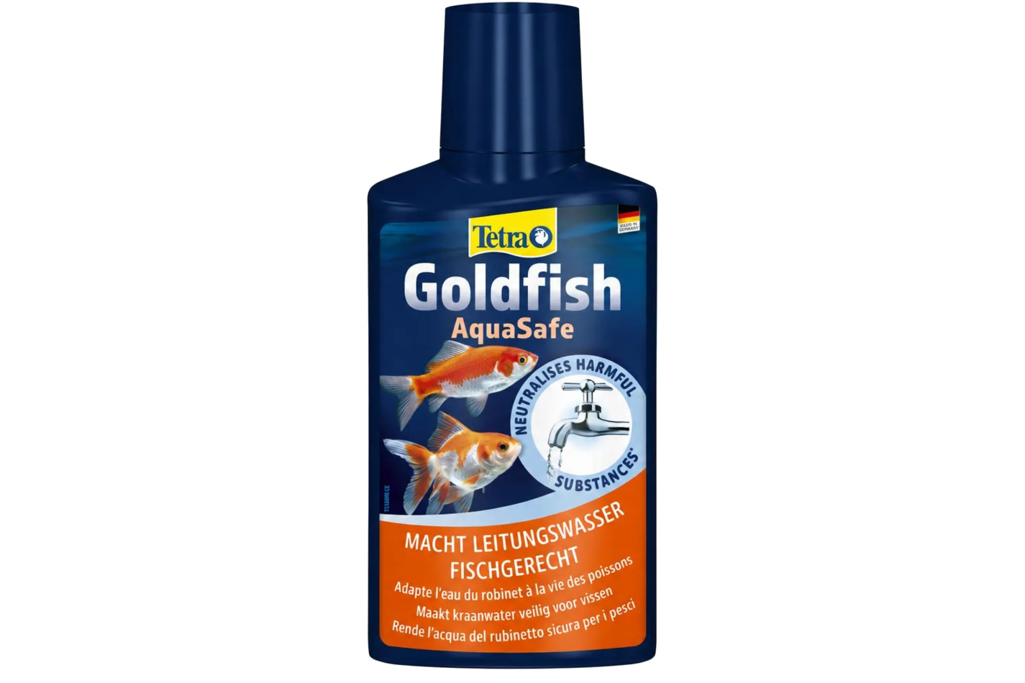 Tetra Goldfish AquaSafe 250 ml – KI-generierte Abbildung aus Produktreferenz