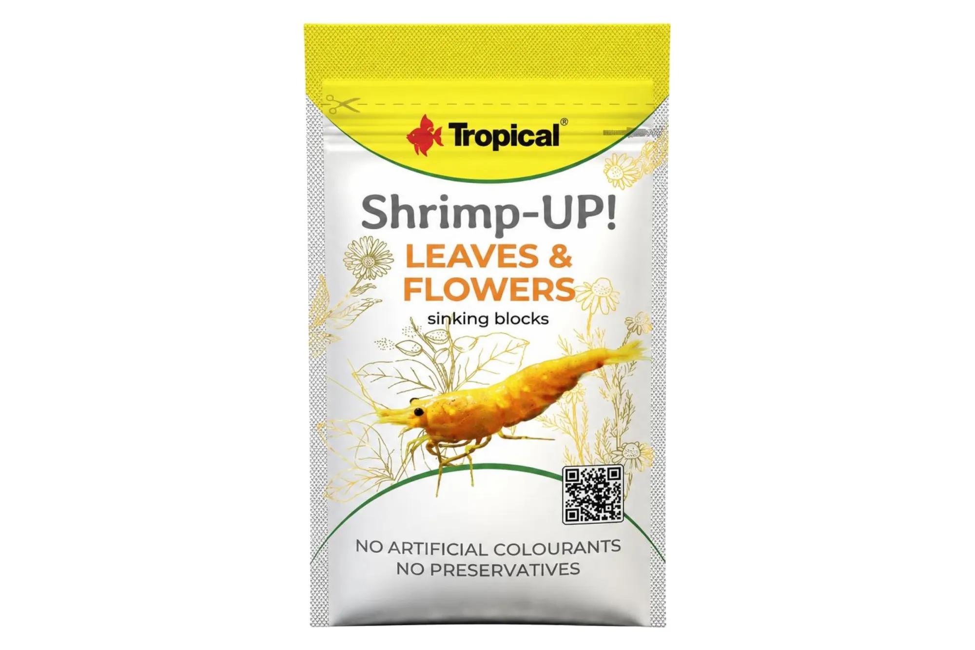 Tropical Shrimp-UP! Leaves & Flowers 10 g – KI-generierte Abbildung aus Produktreferenz