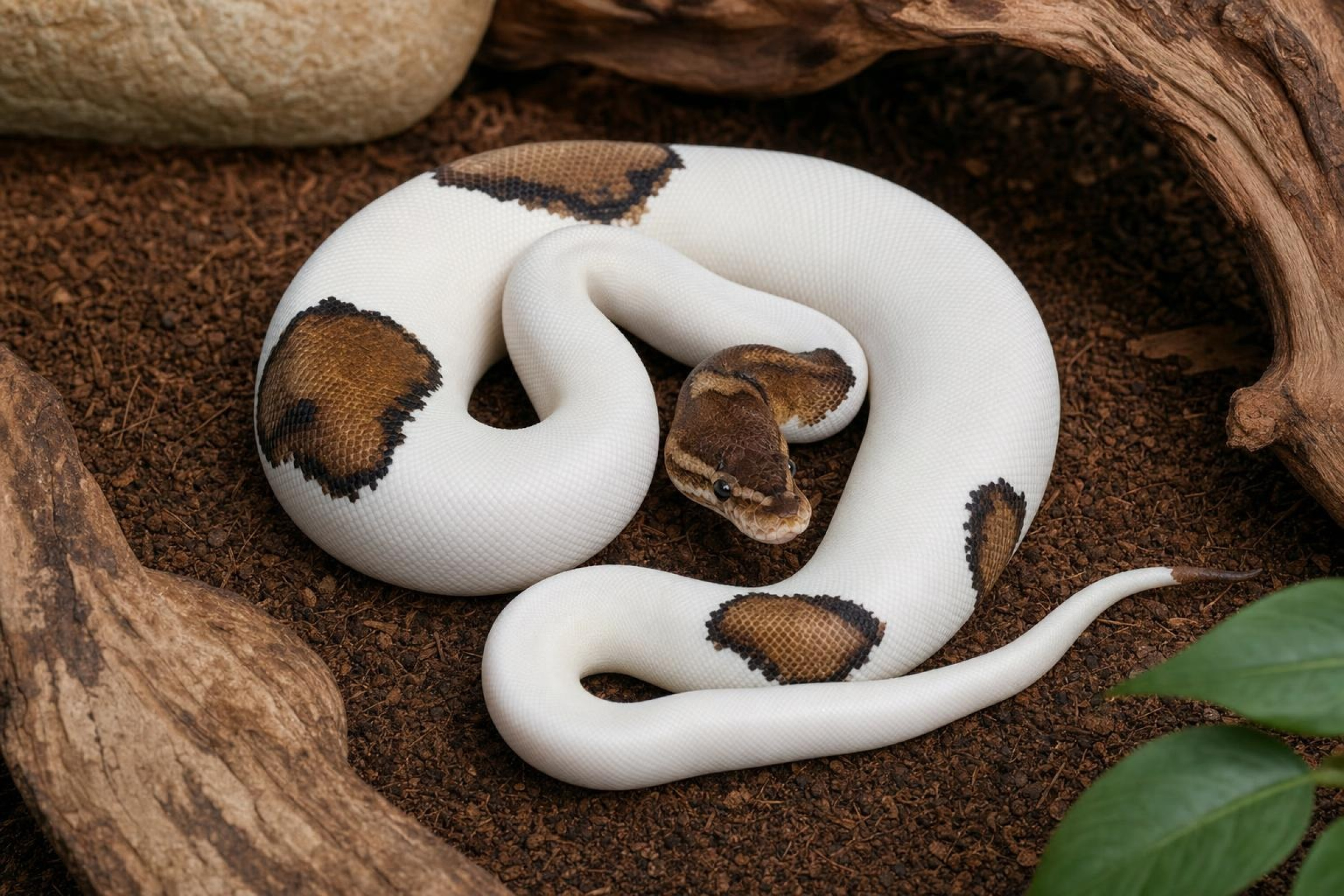 Königspython „Mojave Enchi Pastel Pied“, Python regius