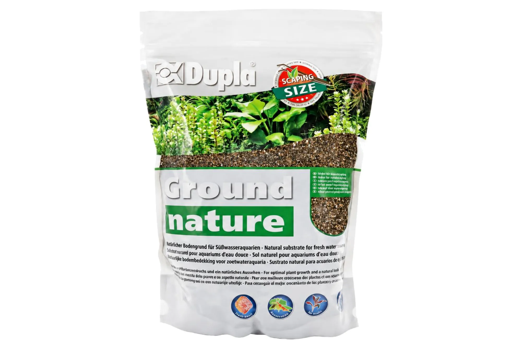 Dupla Ground nature Glacier Gravel 0–2 mm, 2 kg – KI-generierte Abbildung aus Produktreferenz