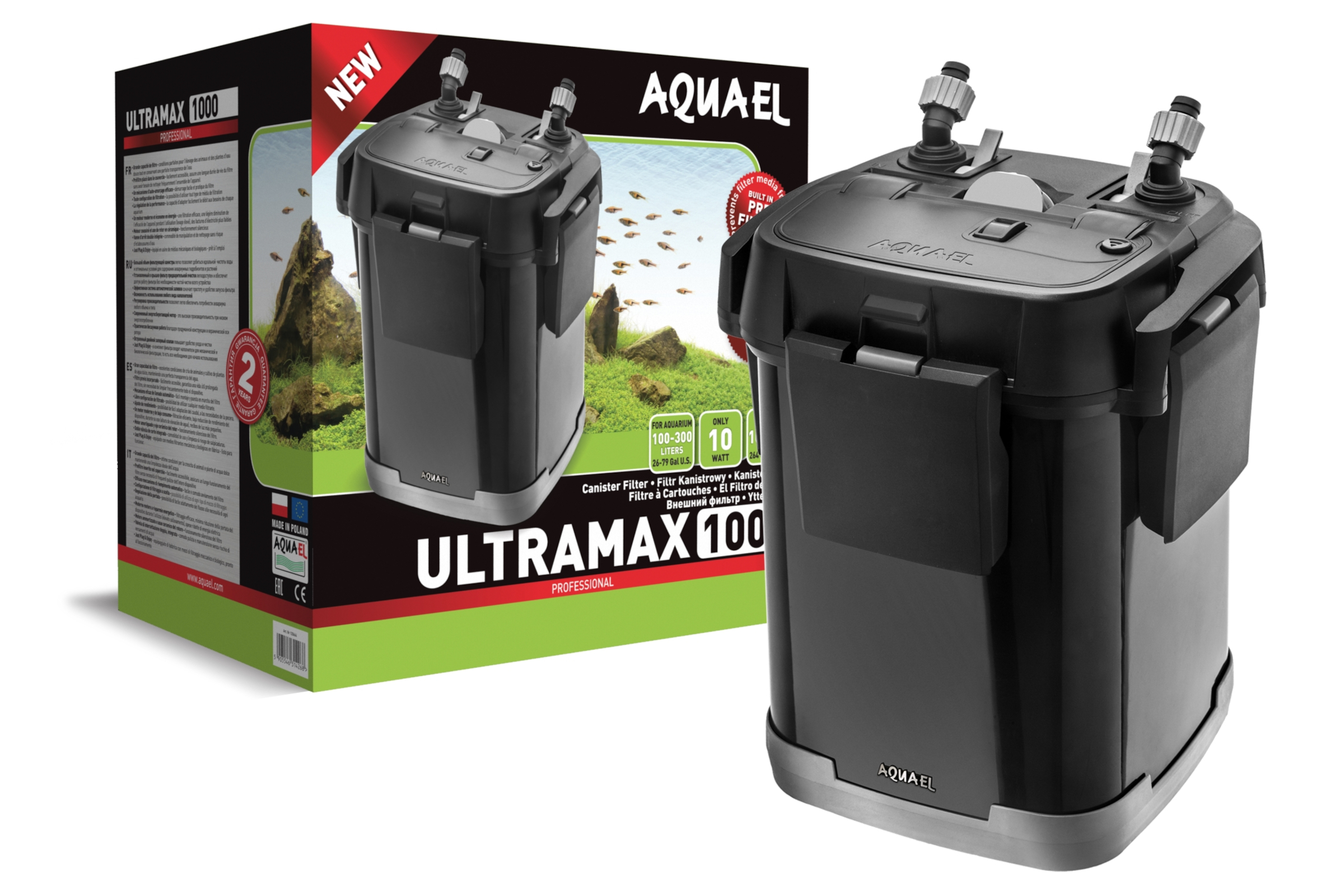 Aquael Filter Ultramax 1000, Kanister-Außenfilter