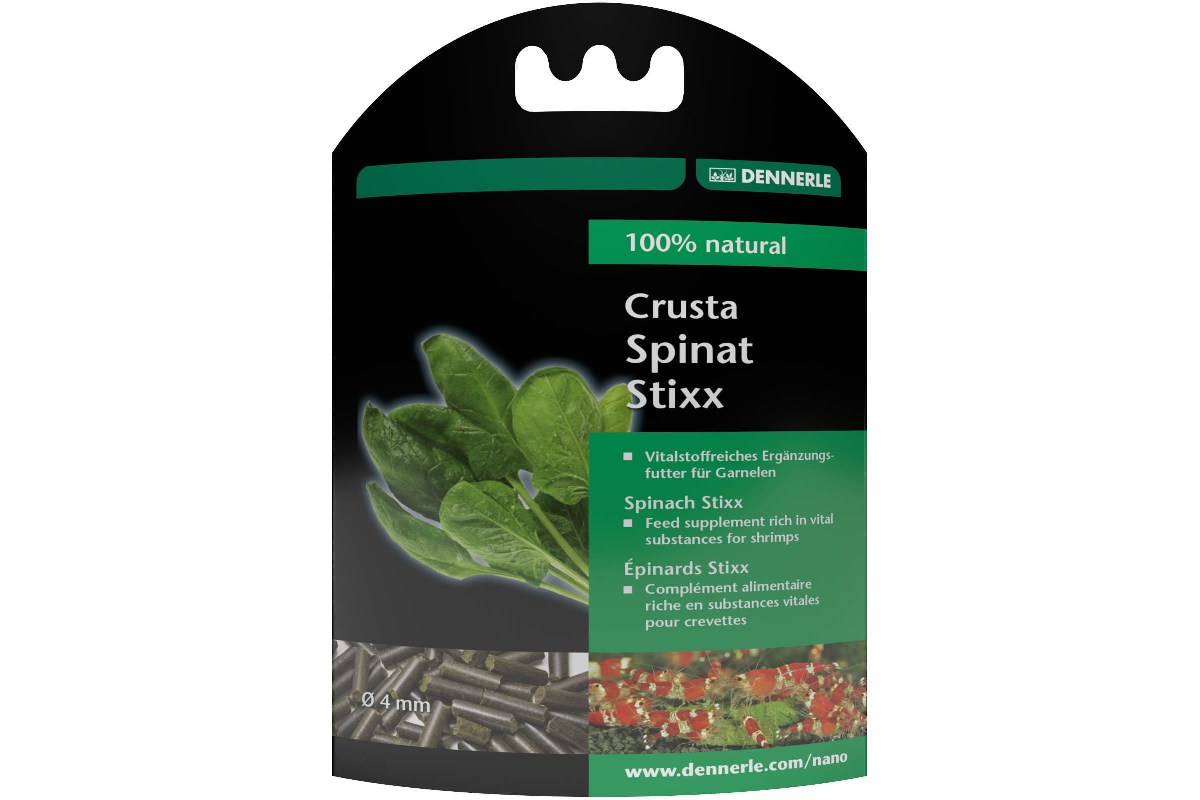 Dennerle Crusta Spinat Stixx, 30 g