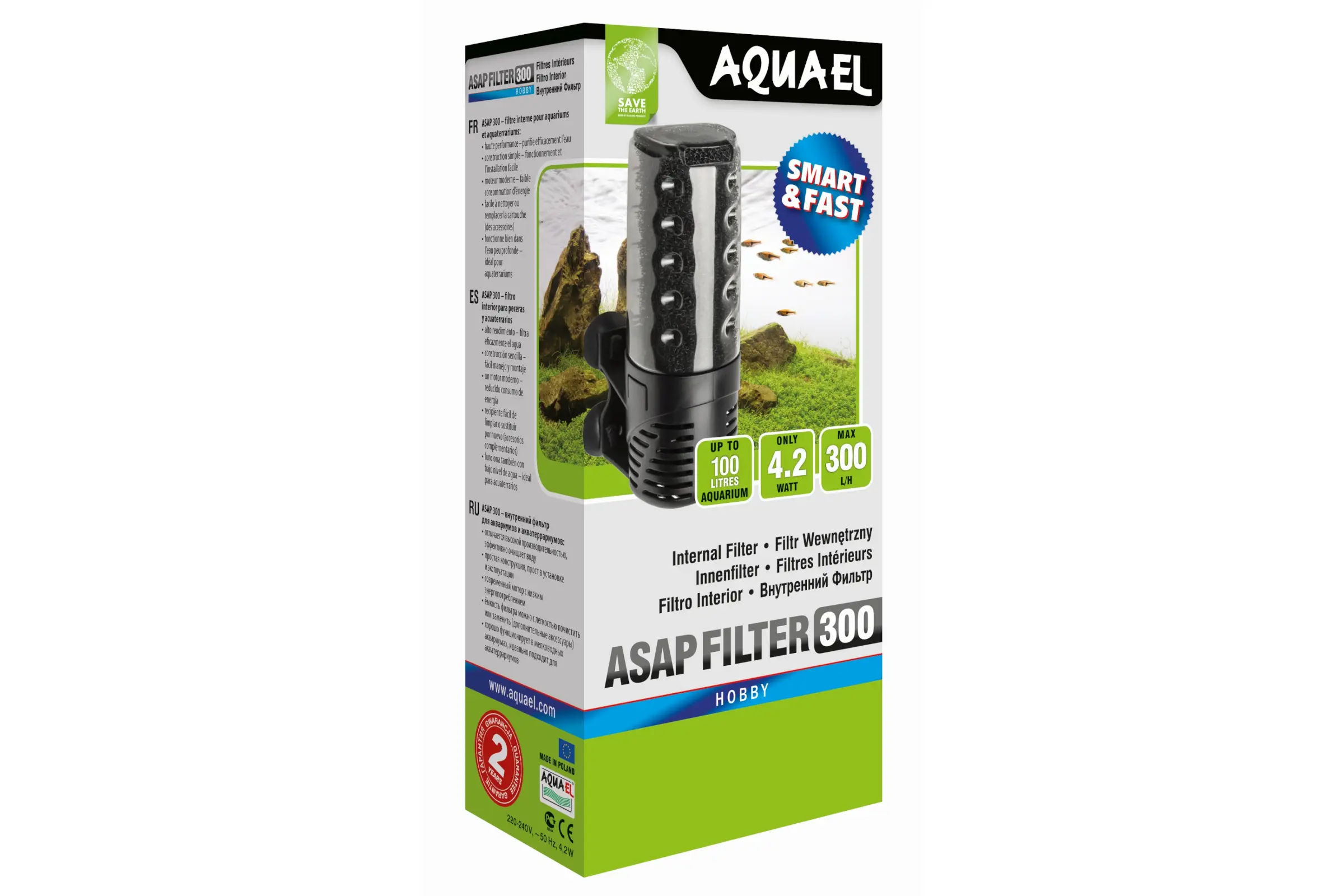 Aquael Innenfilter ASAP 300