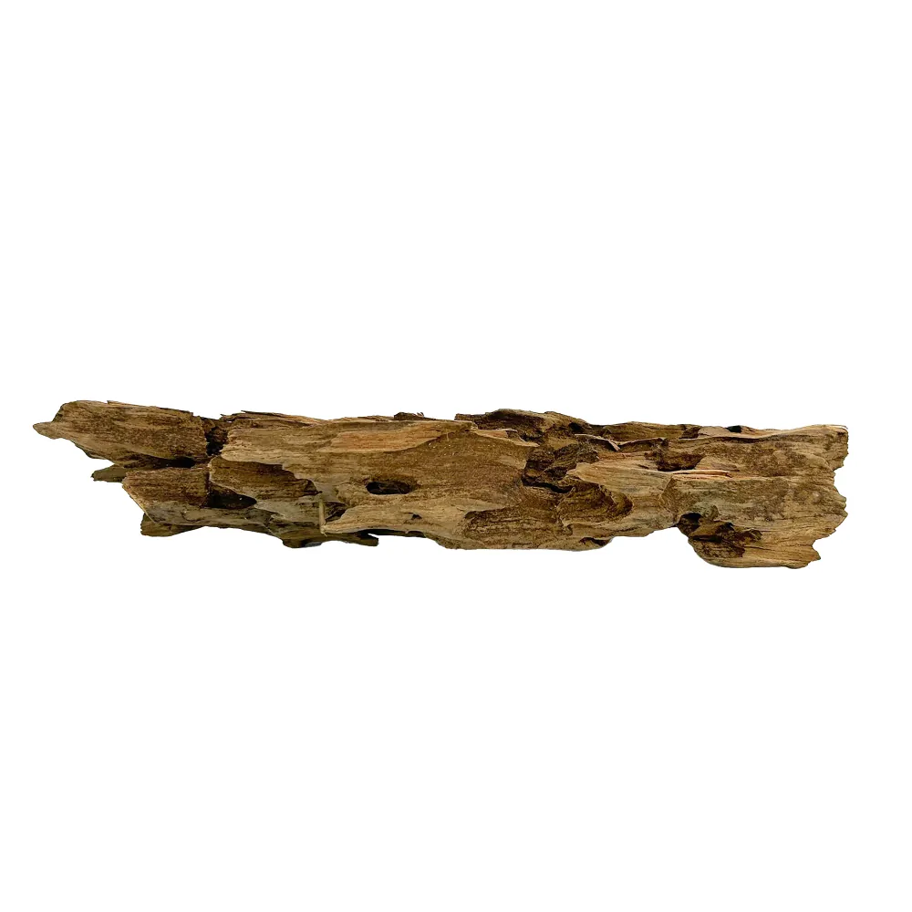 Langes naturbelassenes Treibholz mit rauer Oberfläche und Hohlräumen, ideal als Deko für Aquarium, Terrarium oder Gärtnerprojekte