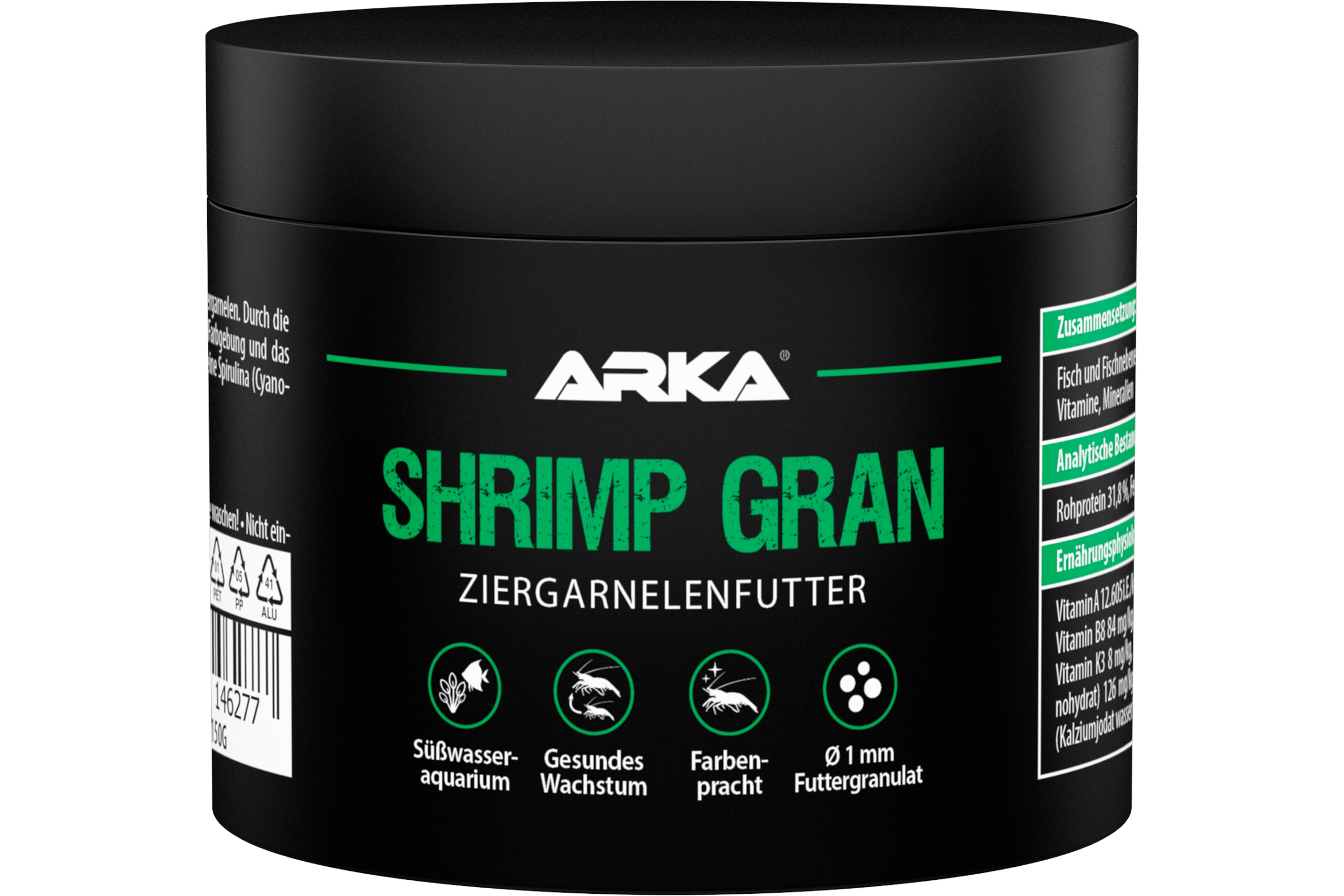ARKA ShrimpGran, Garnelenfutter, 150 ml / 100 g