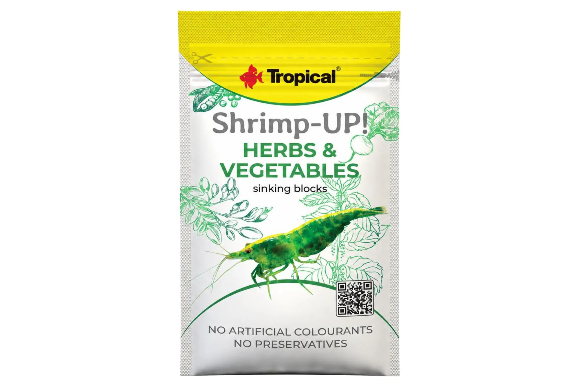 Tropical Shrimp-UP! Herbs & Vegetables 10 g – KI-generierte Abbildung aus Produktreferenz