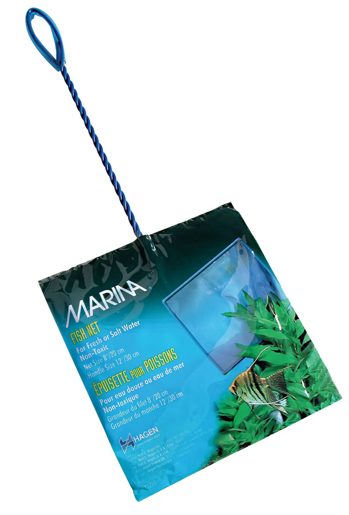 Marina Fischnetz feinmaschig 20-30 cm blau