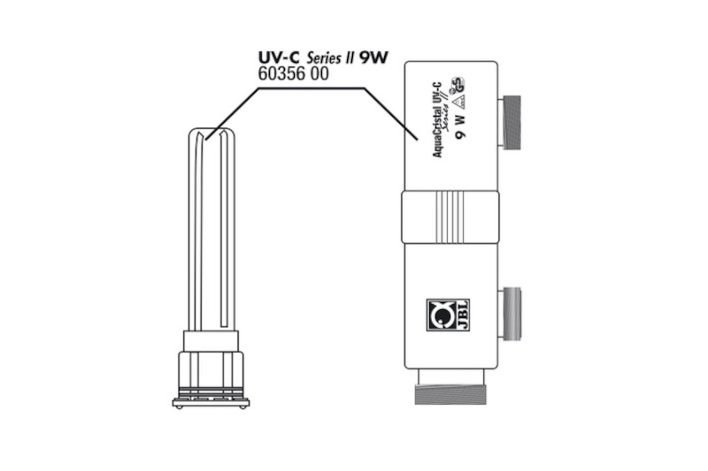 JBL UV-C II 9W Gehäuse + Quarzglas