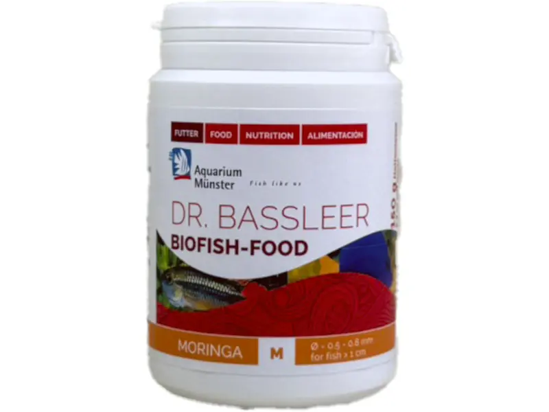 Weißer Futterbehälter Dr. Bassleer Biofish-Food