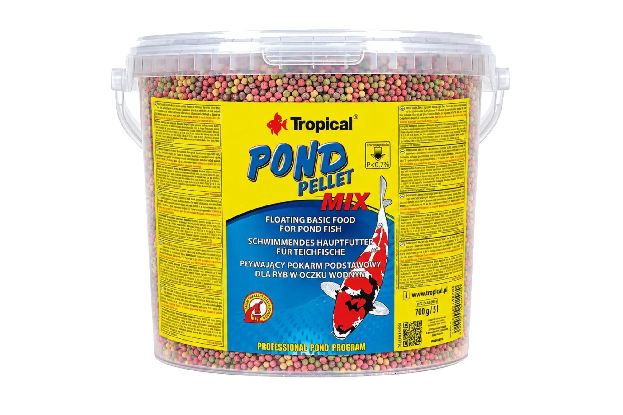 Tropical Pond Pellet Mix 5 l – KI-generierte Abbildung aus Produktreferenz