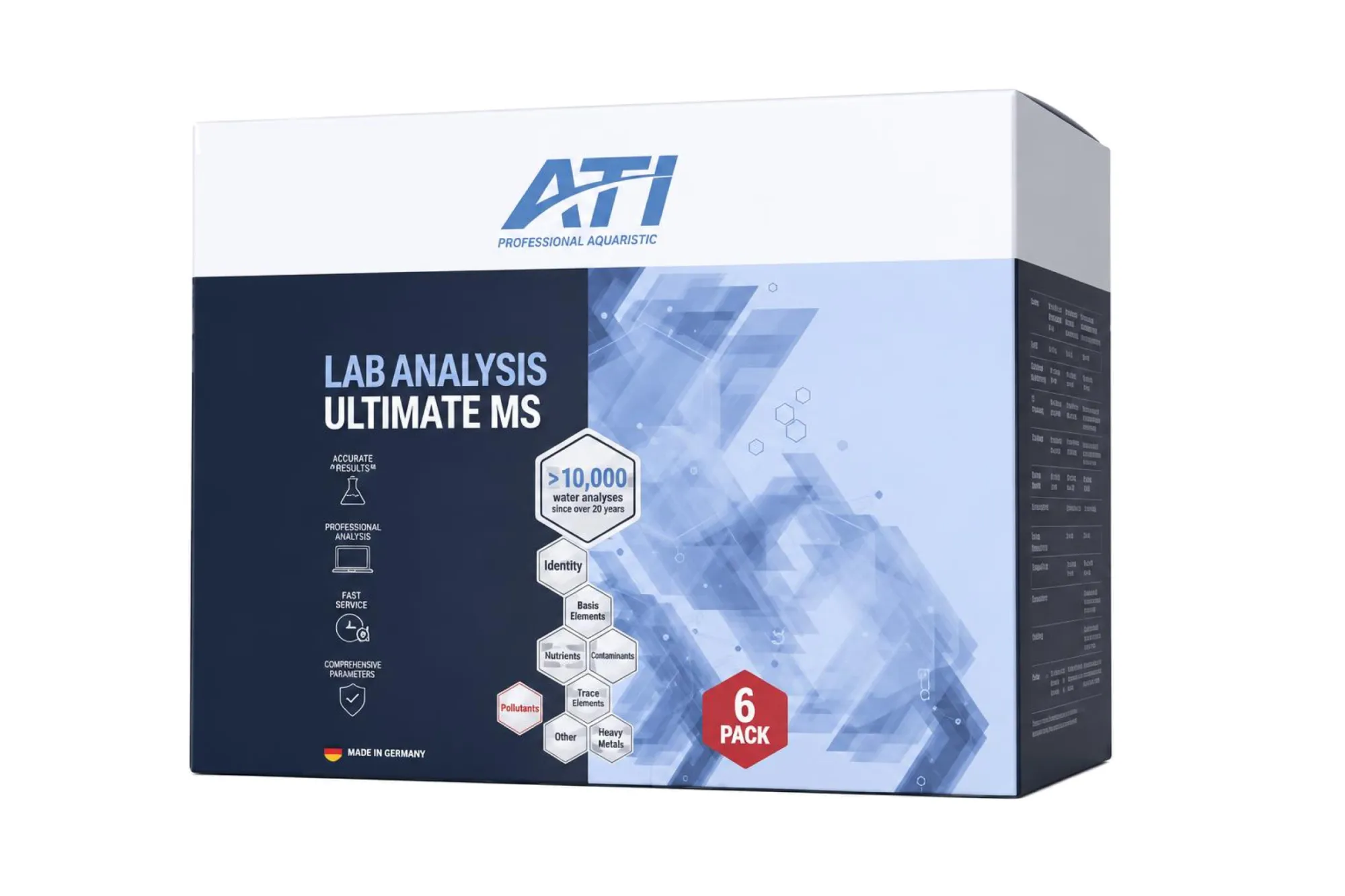 ATI ICP Laboranalyse Ultimate MS 6er Pack EU/NON EU – KI-generierte Abbildung aus Produktreferenz