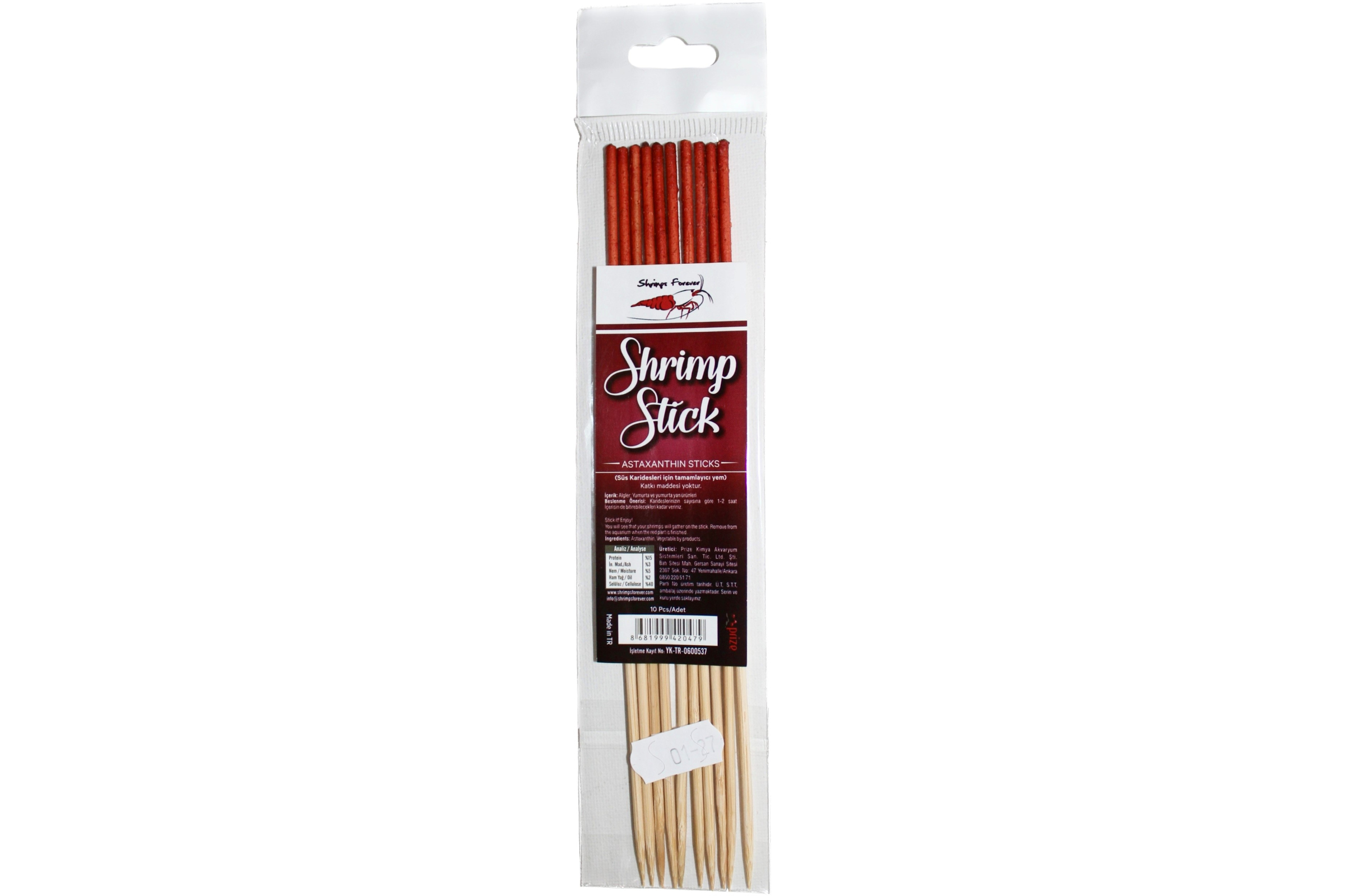 Ceramic Nature Shrimp Stick Astaxanthin Lolly 10 Stk.