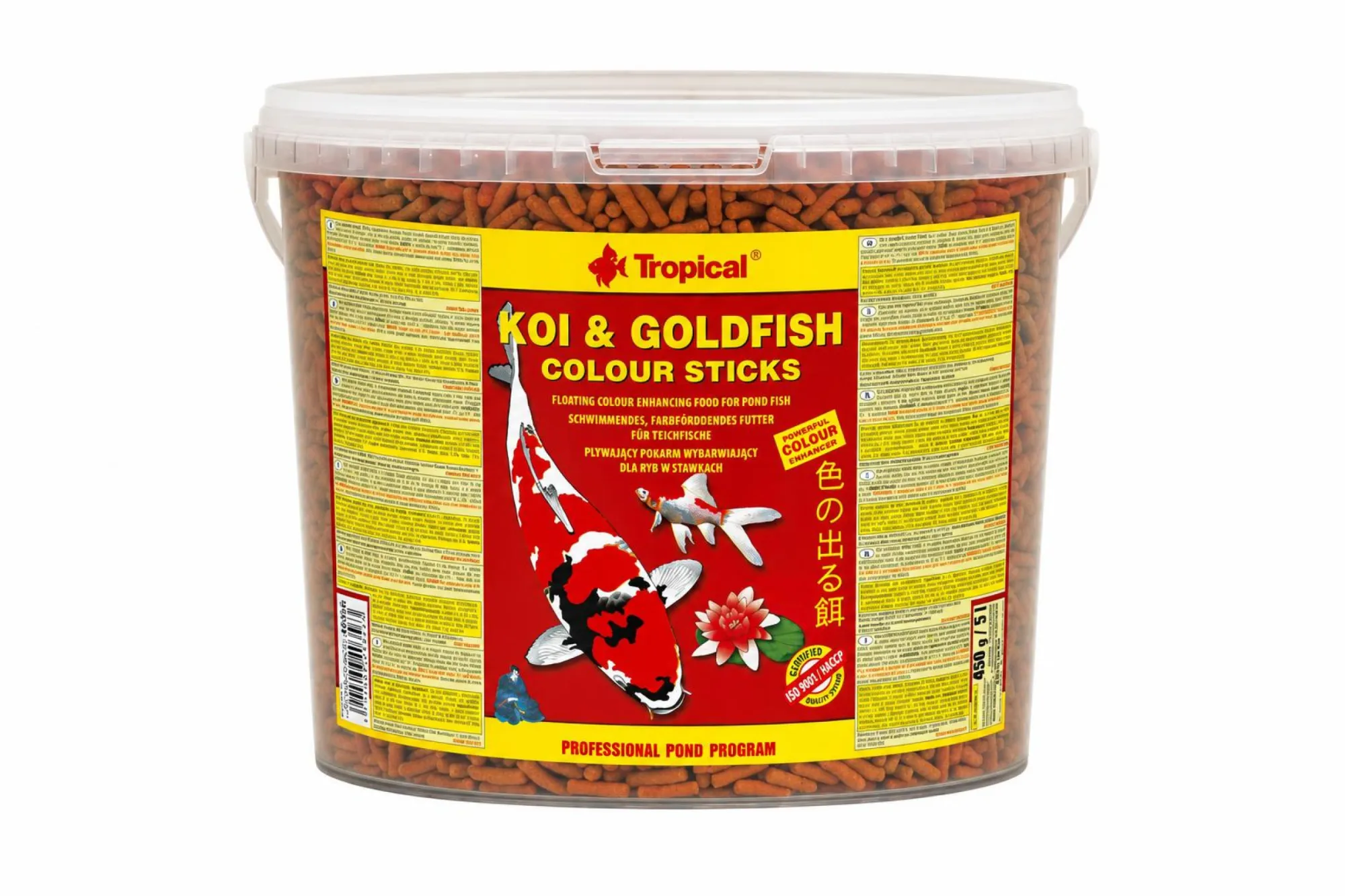 Tropical Koi & Goldfish Colour Sticks 5 l – KI-generierte Abbildung aus Produktreferenz