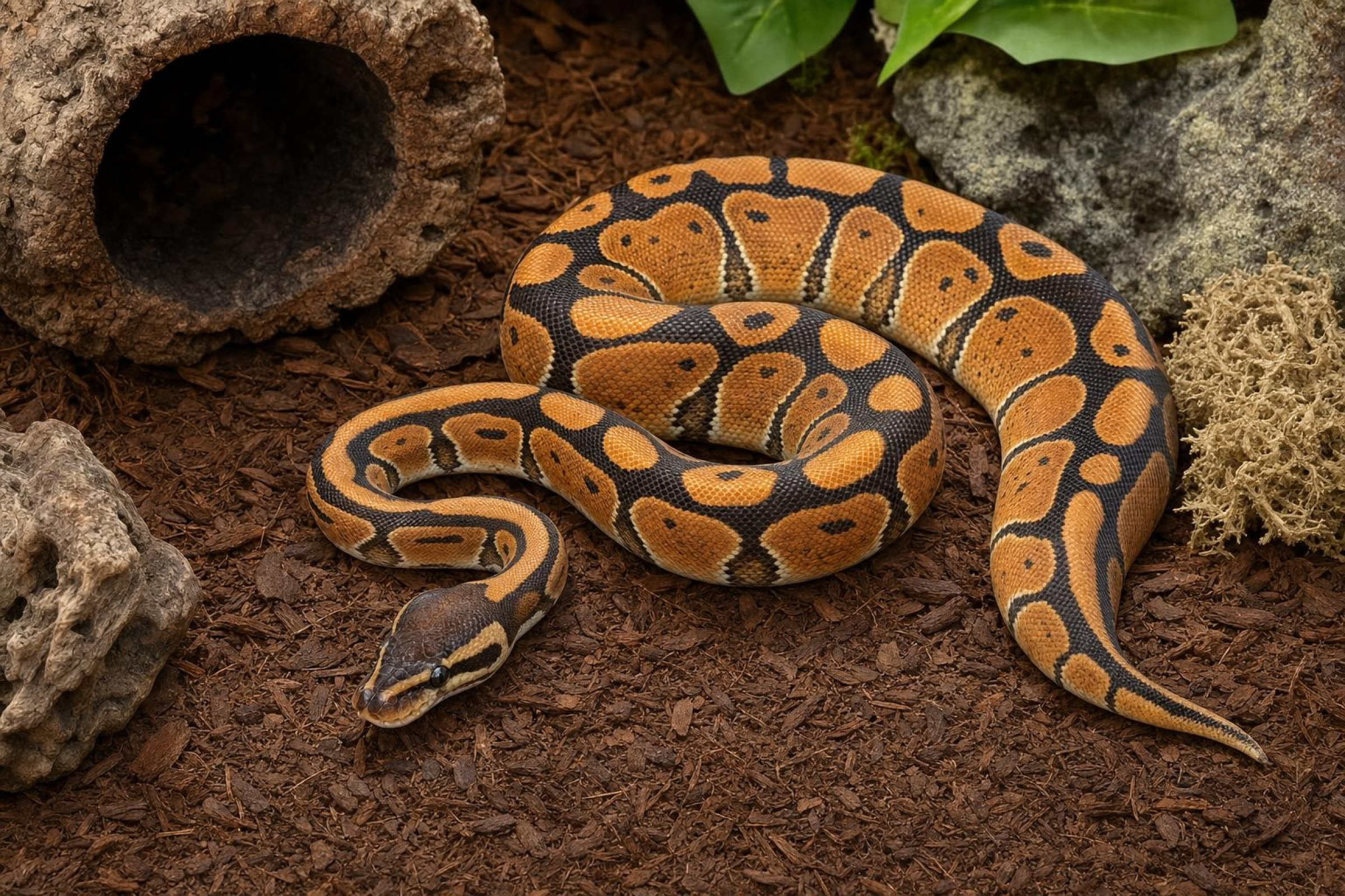 Orange-Dream-Königspython, Python regius
