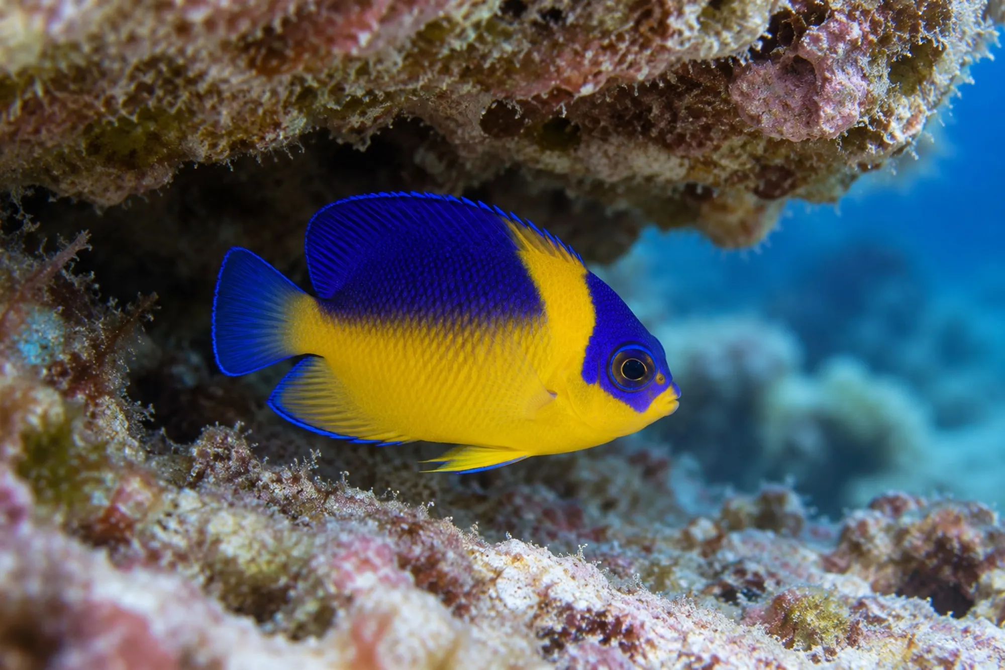Purpurmasken-Zwergkaiserfisch Nachzucht, Centropyge venusta