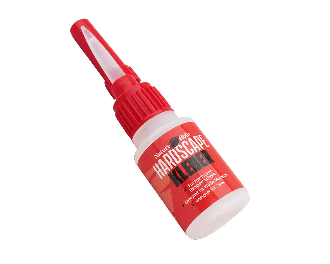 NatureHolic Hardscape-Kleber in roter Flasche