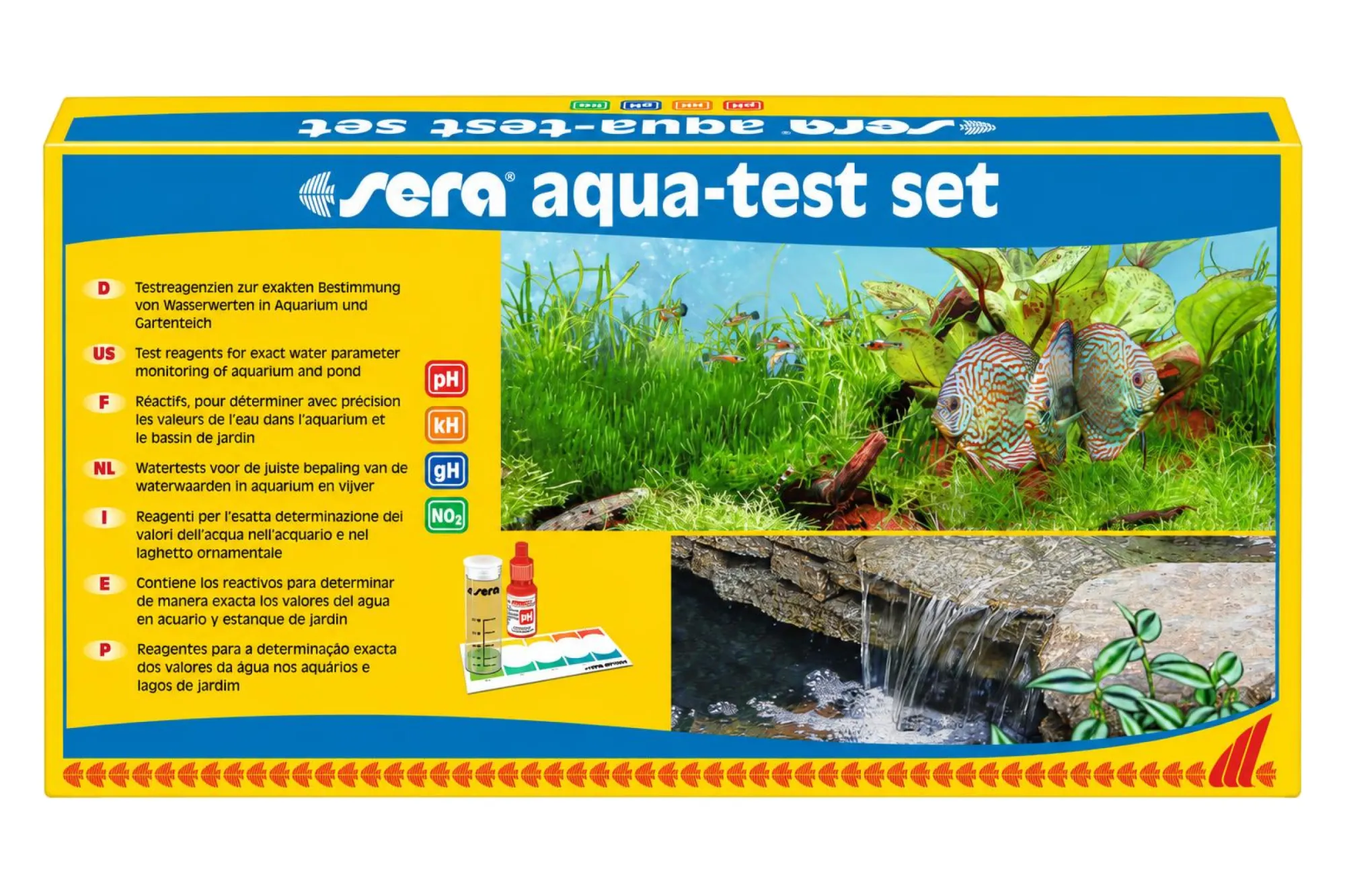 sera aqua-test set – KI-generierte Abbildung aus Produktreferenz
