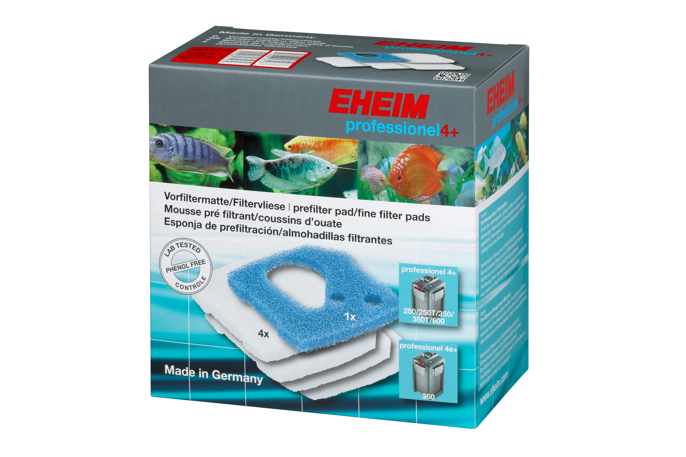 Eheim Filtervliese und Vorfilter für Prof. 4+/4e+, 5 Stück