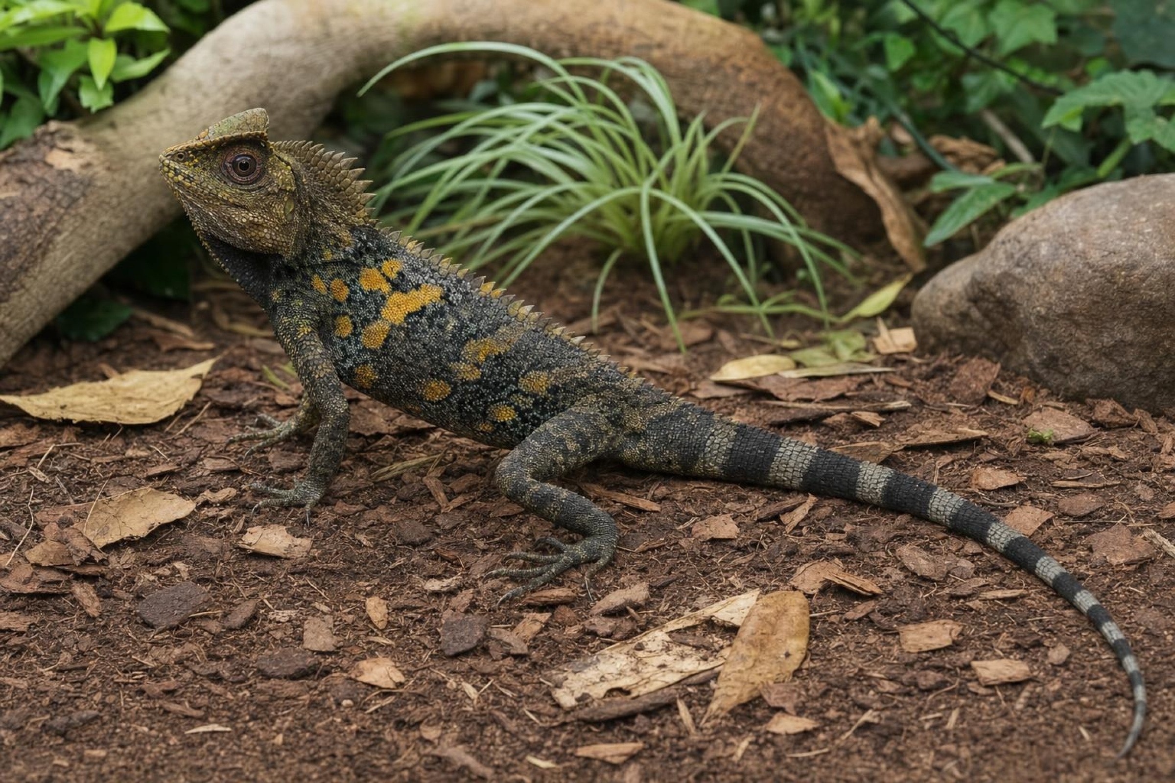 Chamäleon-Winkelkopfagame, Gonocephalus chamaeleontinus
