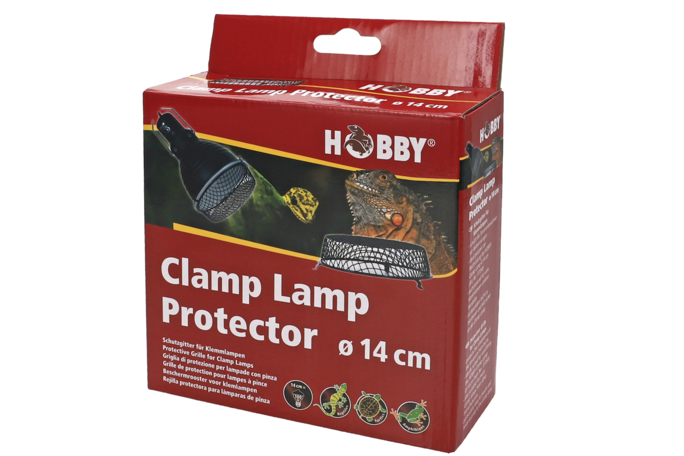 Verpackung des Hobby Schutzgitters für Klemmlampen Ø14 cm