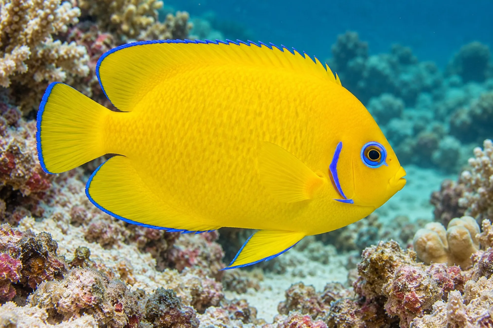 Zitronen-Zwergkaiserfisch, Centropyge flavissima