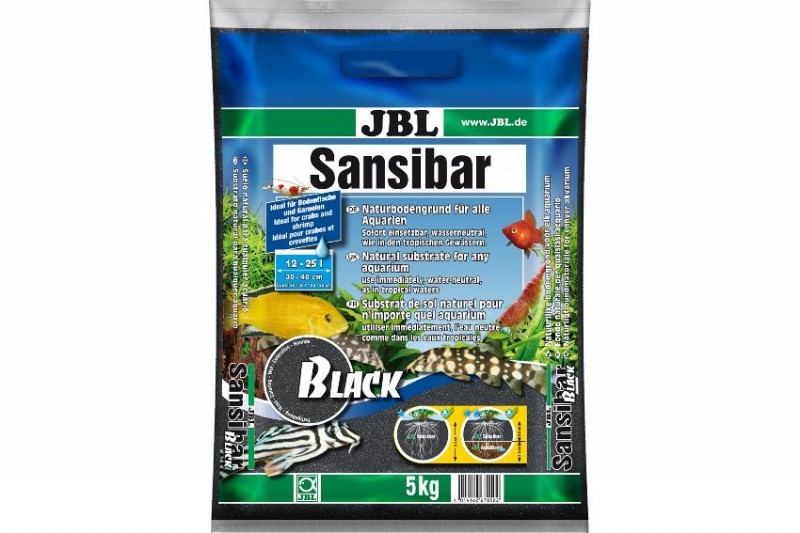 JBL Sansibar Dark (ehemals Black), Aquarium-Naturkies, 5 kg