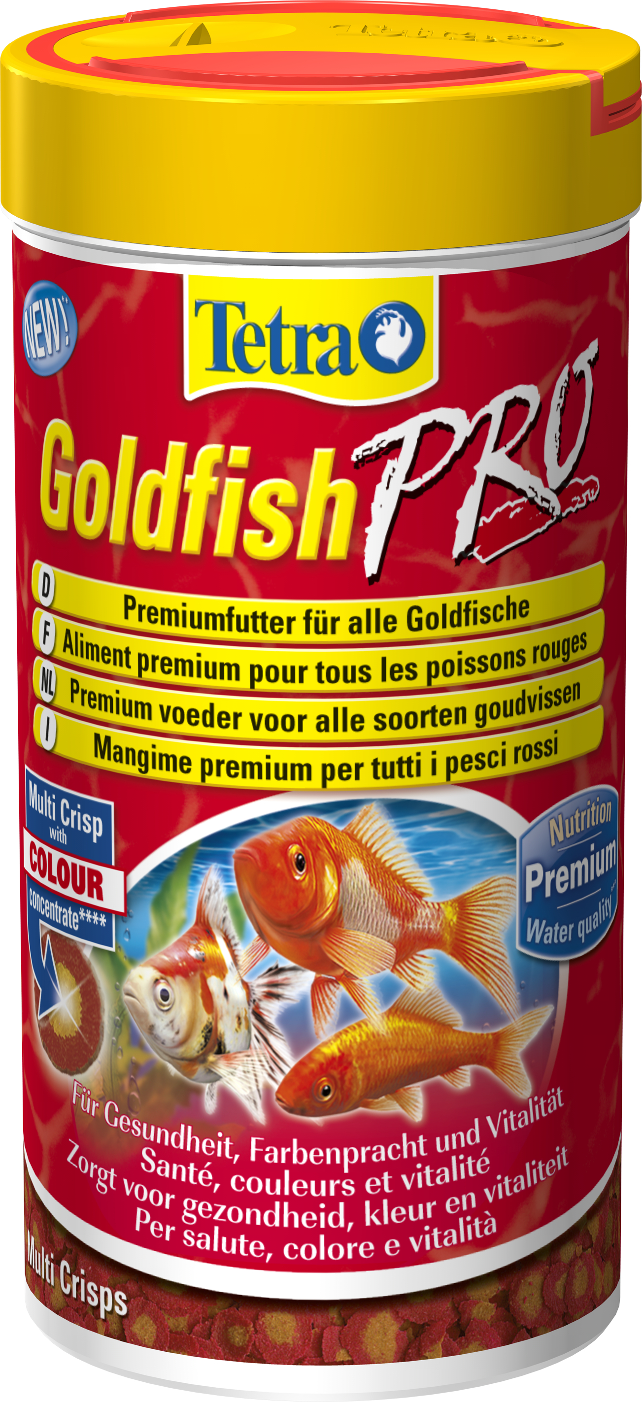 Tetra Goldfish Pro, Hauptfutter-Chips, 250 ml