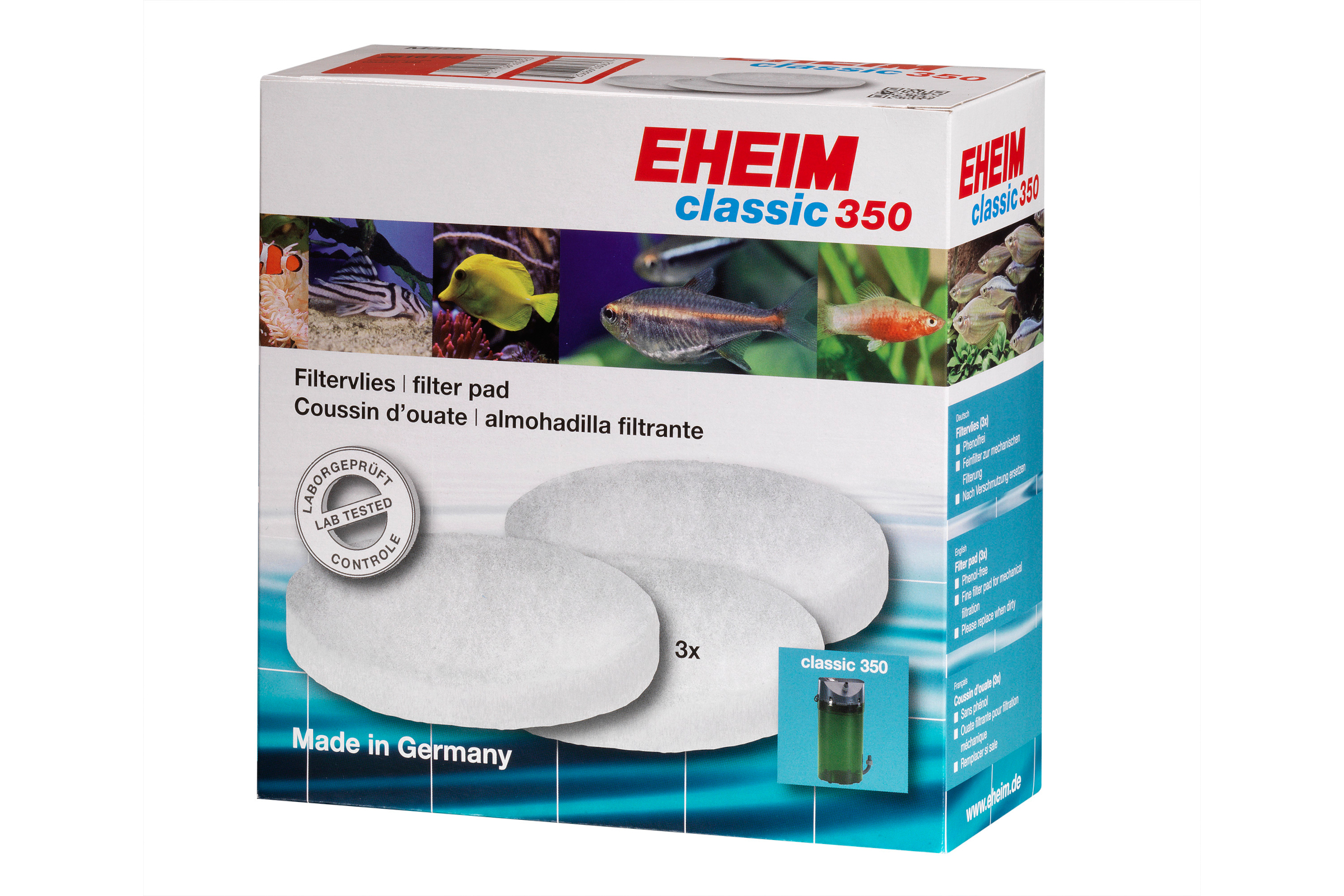 Eheim Filtervliese für Classic 350 (2215), 3 Stück