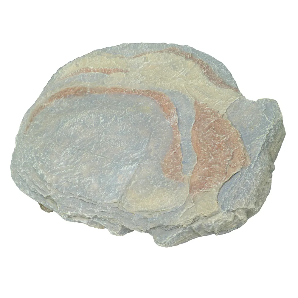 Hobby Sunset Rock 4, Deko-Felsen in rötlich-grauer Schichtung (Canyon-Optik) für Aquarium und Terrarium, 20 × 20 × 11 cm – schafft Verstecke, Durchgänge und erhöhte Liegeflächen
