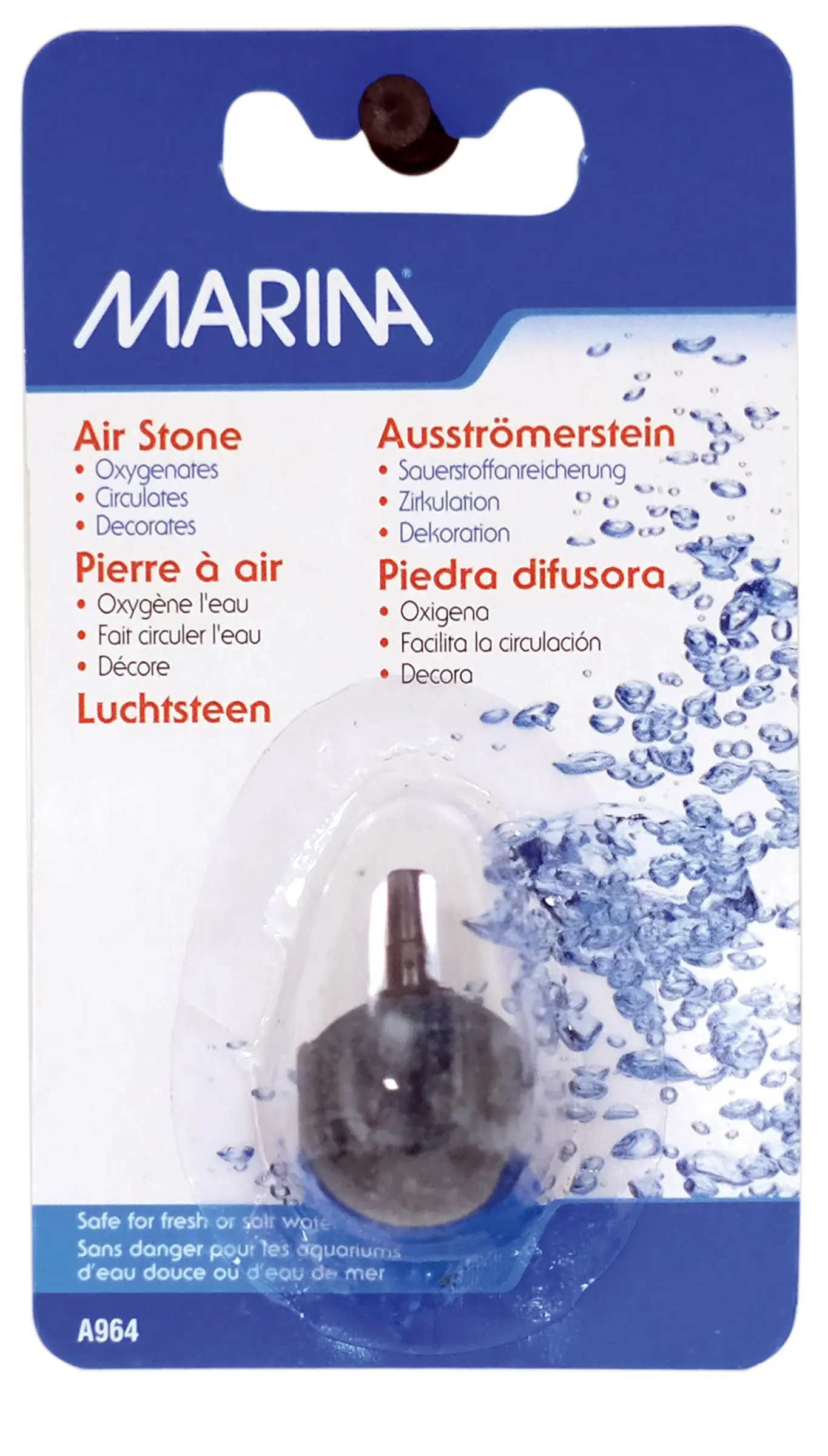 Marina Aqua Fizzzz Ausströmer-St. Kugel kl.