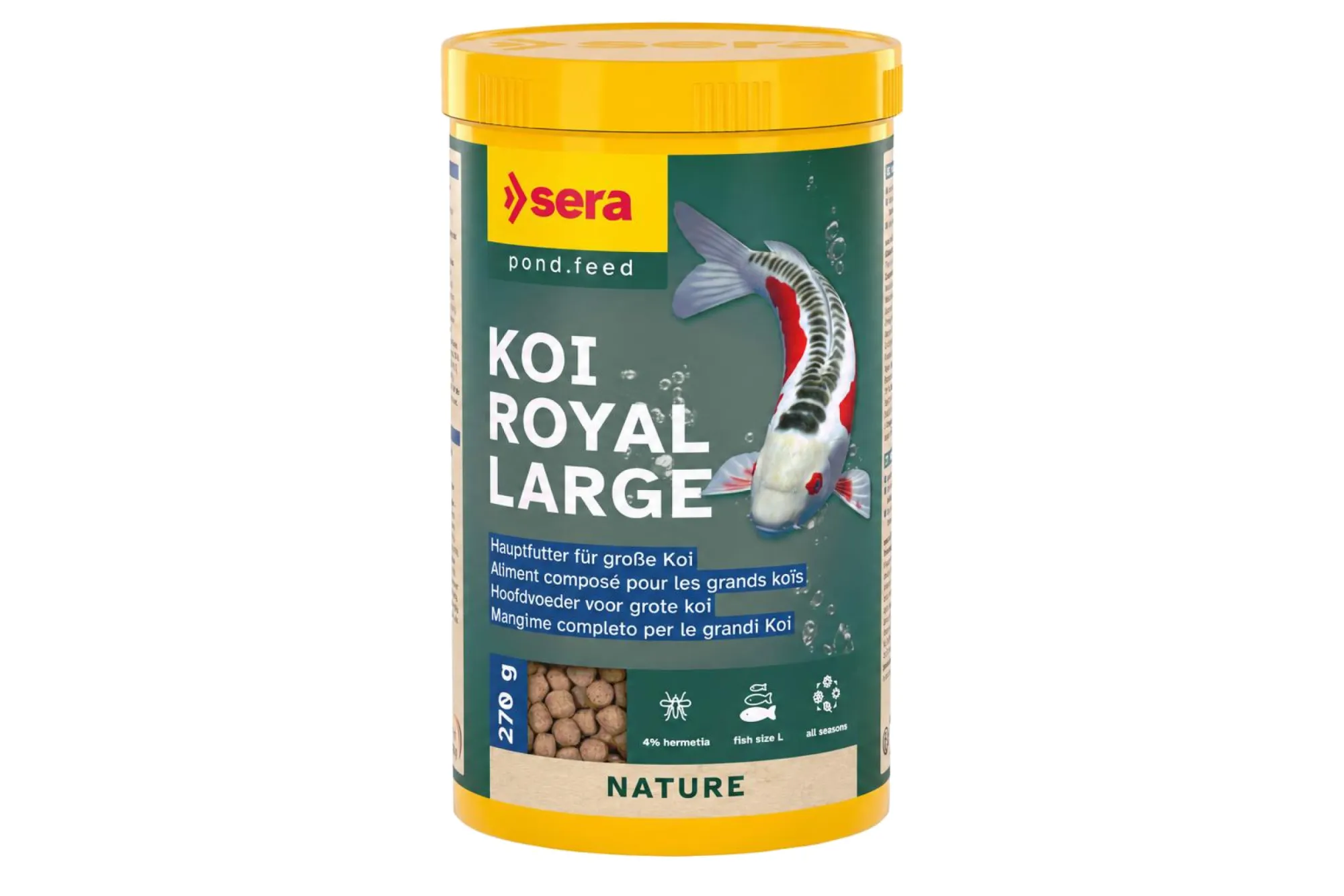 sera Koi Royal Large 1.000 ml (270 g) – KI-generierte Abbildung aus Produktreferenz