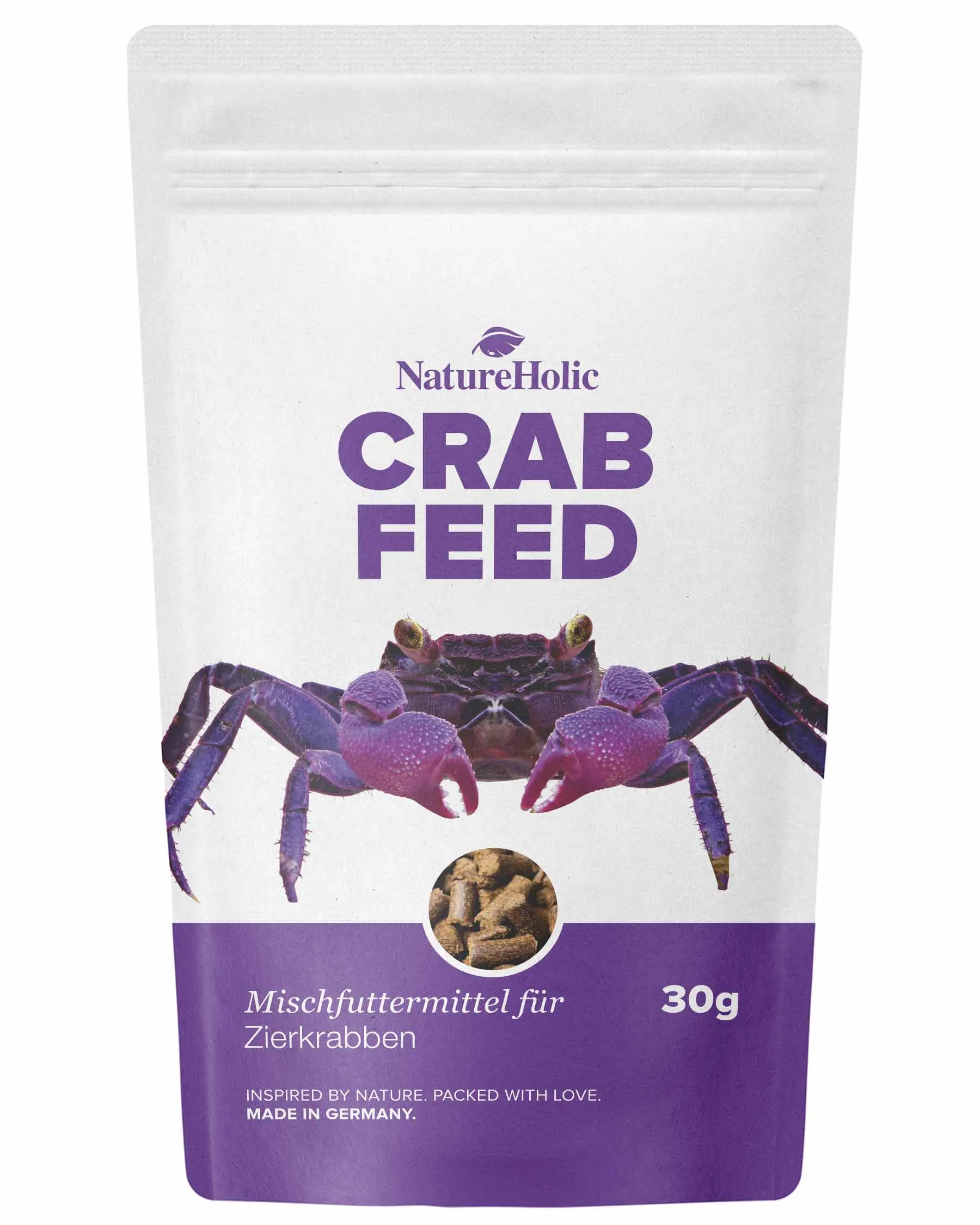 NatureHolic Crabfeed, Krabbenfutter, 30 g