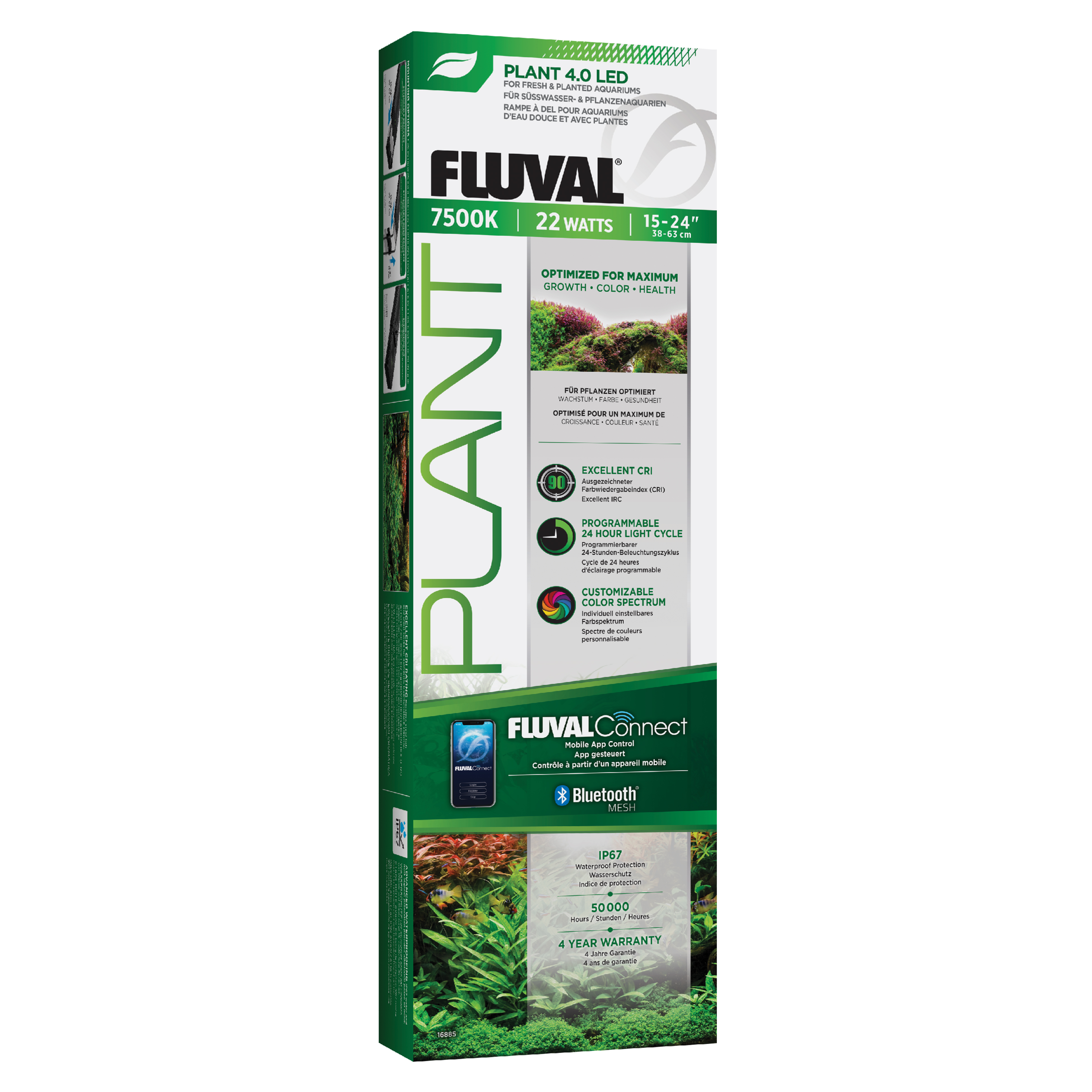 Fluval Plant 4.0 LED, 22W, 38,4-63 cm Fluval Plant 4.0 LED, 22W, 38,4-63 cm