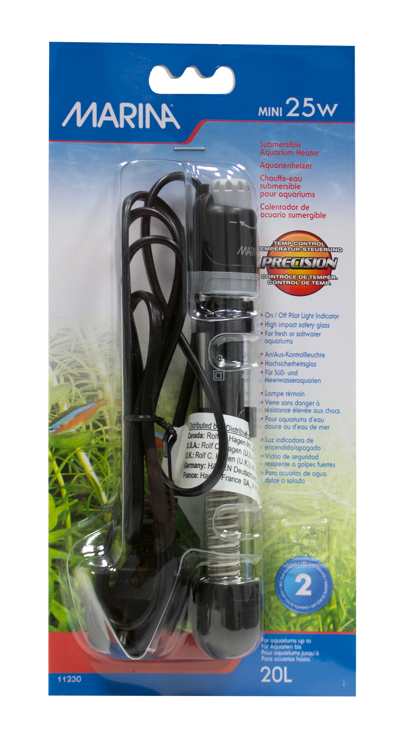 Marina Aquarienheizer 25 W mini 15 cm