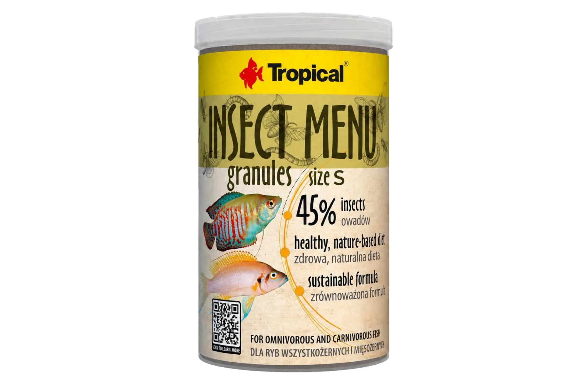 Tropical Insect Menu Granules S 1000 ml – KI-generierte Abbildung aus Produktreferenz