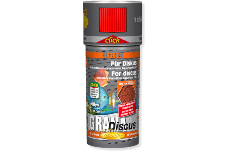 JBL Grana Discus mit Click-Dosierer, 250 ml