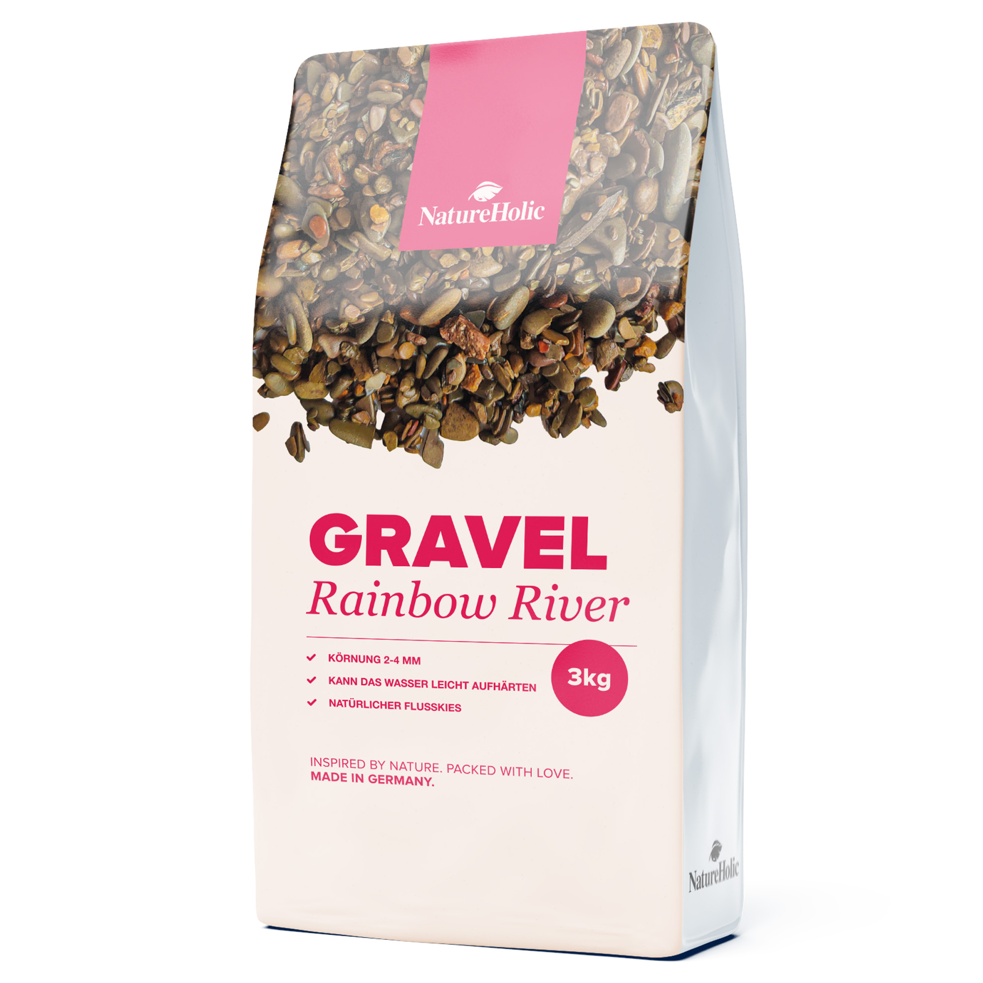 3 kg Beutel Gravel Rainbow River Flusskies