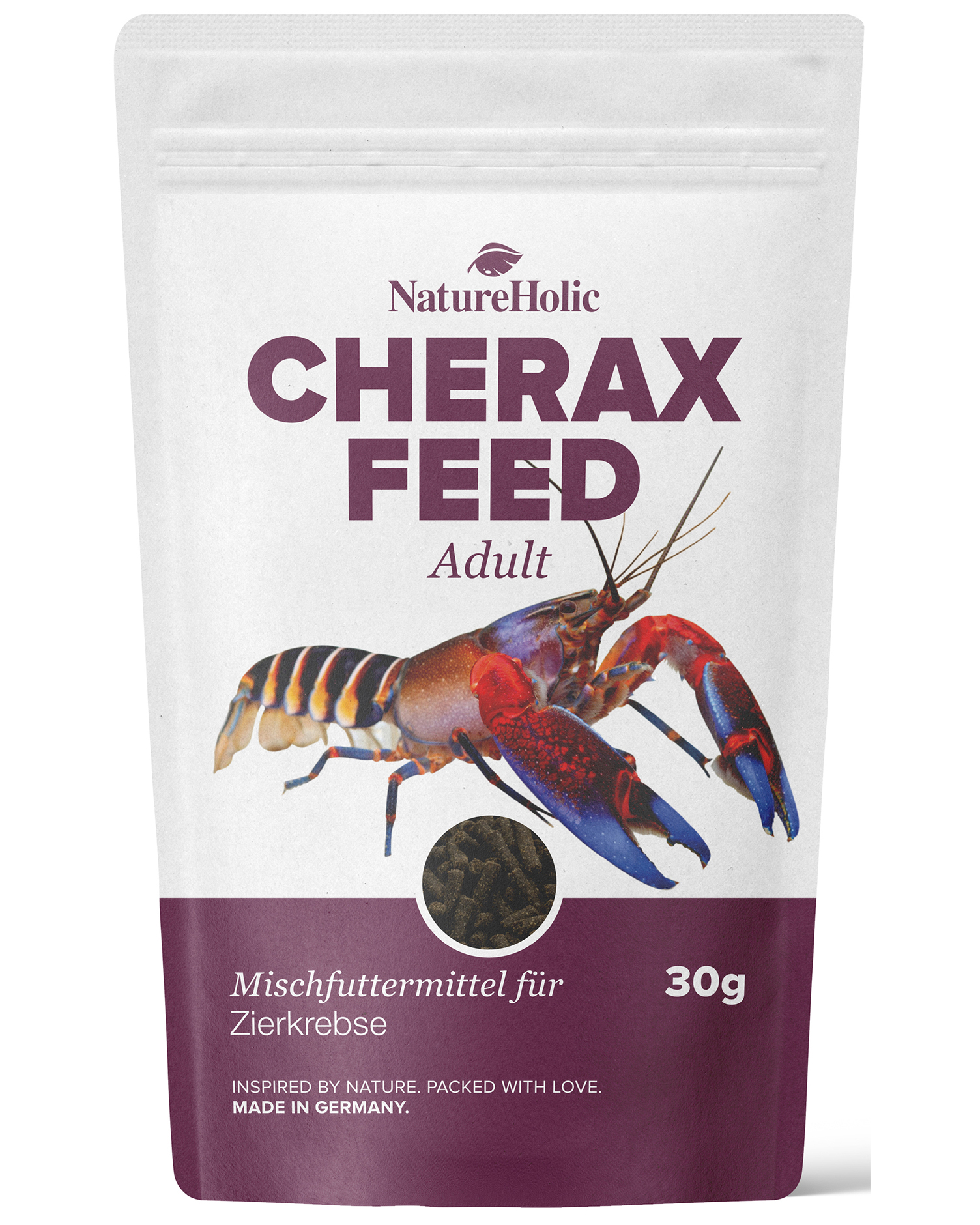 NatureHolic Cheraxfeed ADULT, Krebsfutter, 30 g