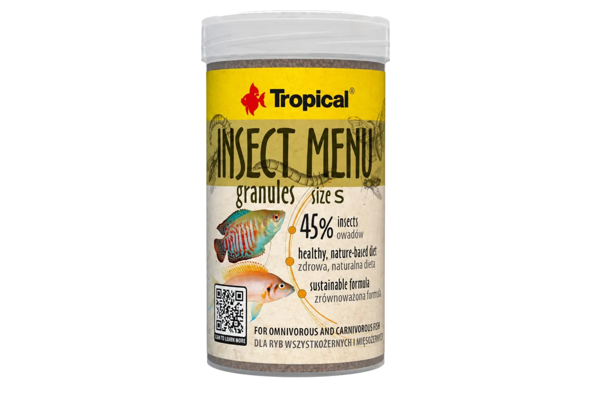 Tropical Insect Menu Granules Size S 100 ml – KI-generierte Abbildung aus Produktreferenz