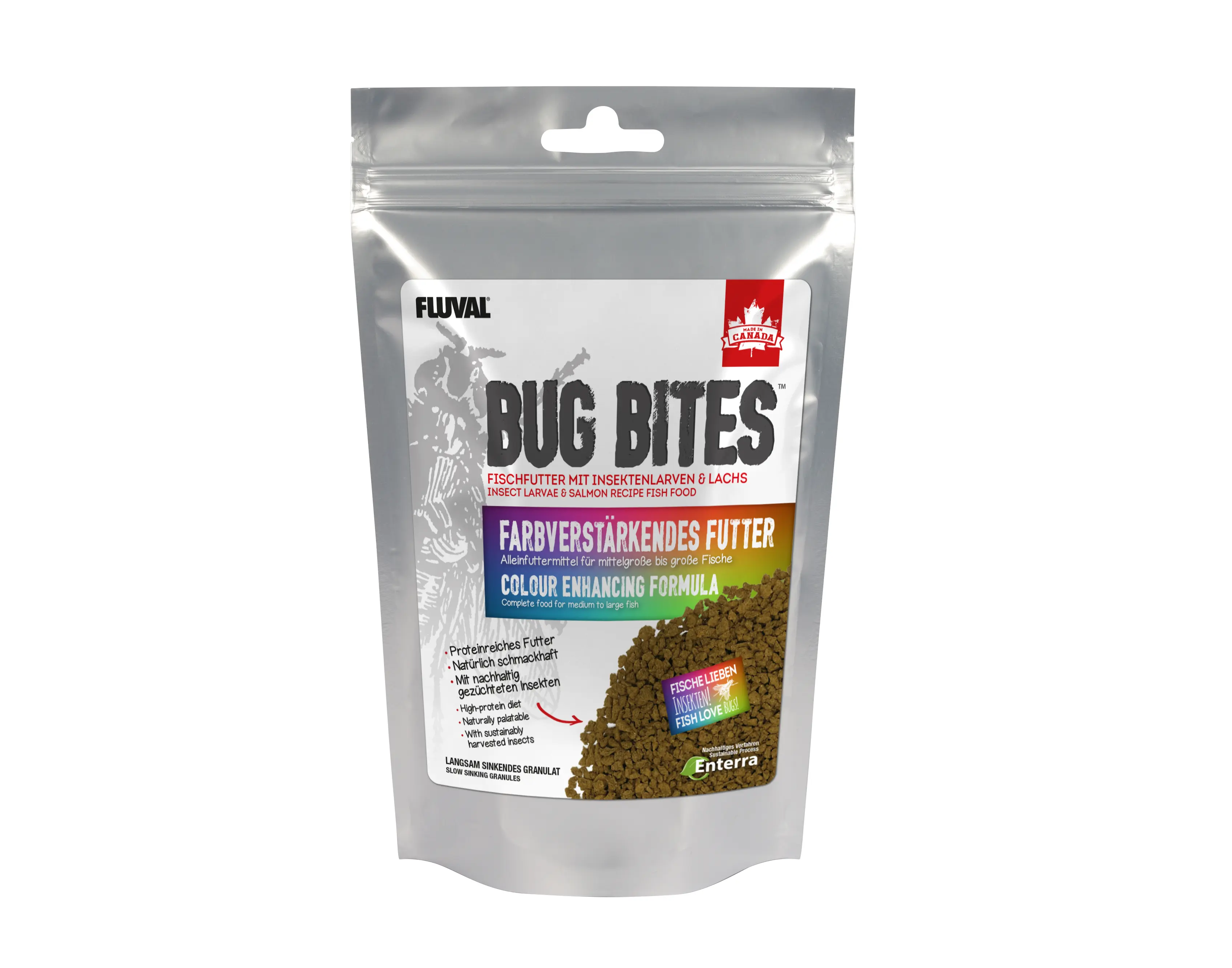 Fluval Bug Bites farbverst. Futter M-L 125g