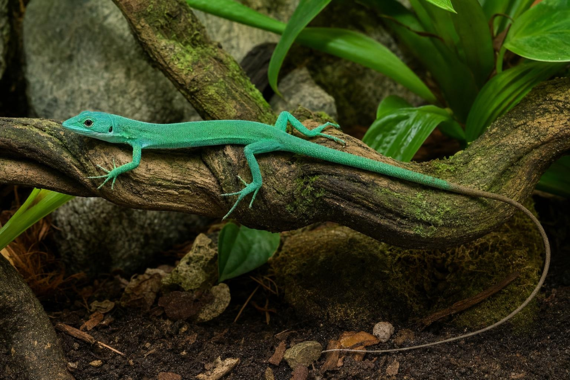 Grüne Baumeidechse, Gastropholis prasina