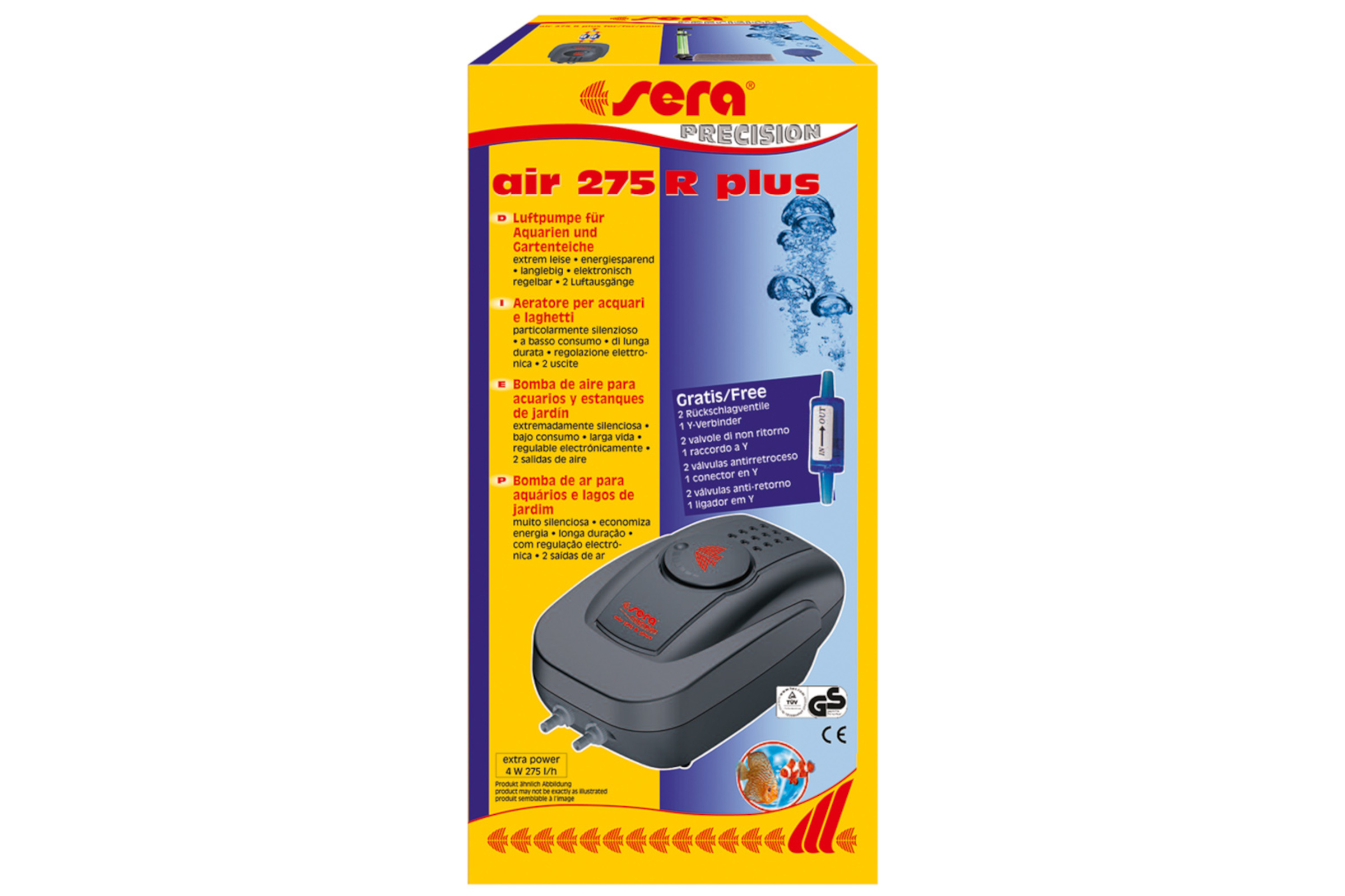 Sera Air 275 R plus, Membranpumpe, 3,5 W
